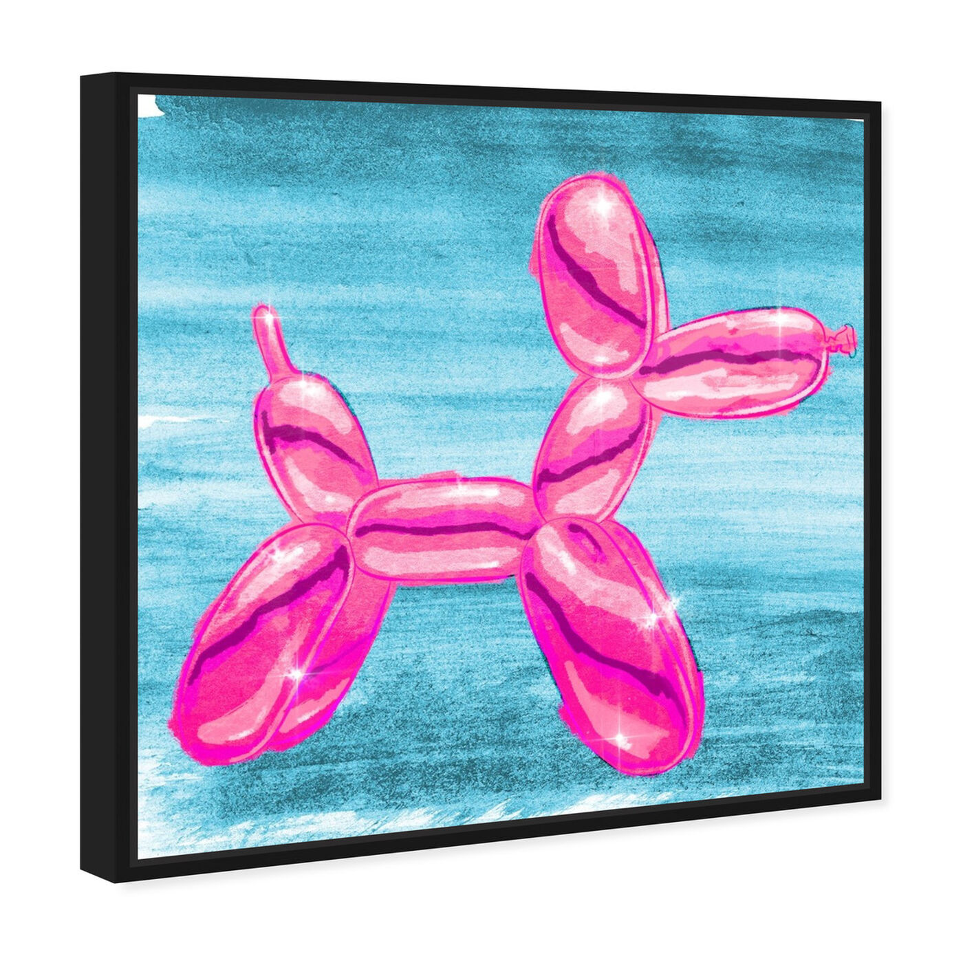 Angled view of Balloon Dog Pink featuring fashion and glam and fashion art.