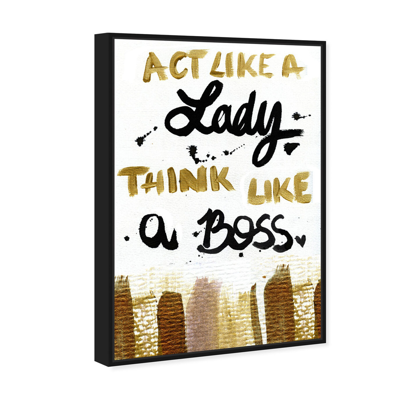 Angled view of Boss Lady  featuring typography and quotes and empowered women quotes and sayings art.