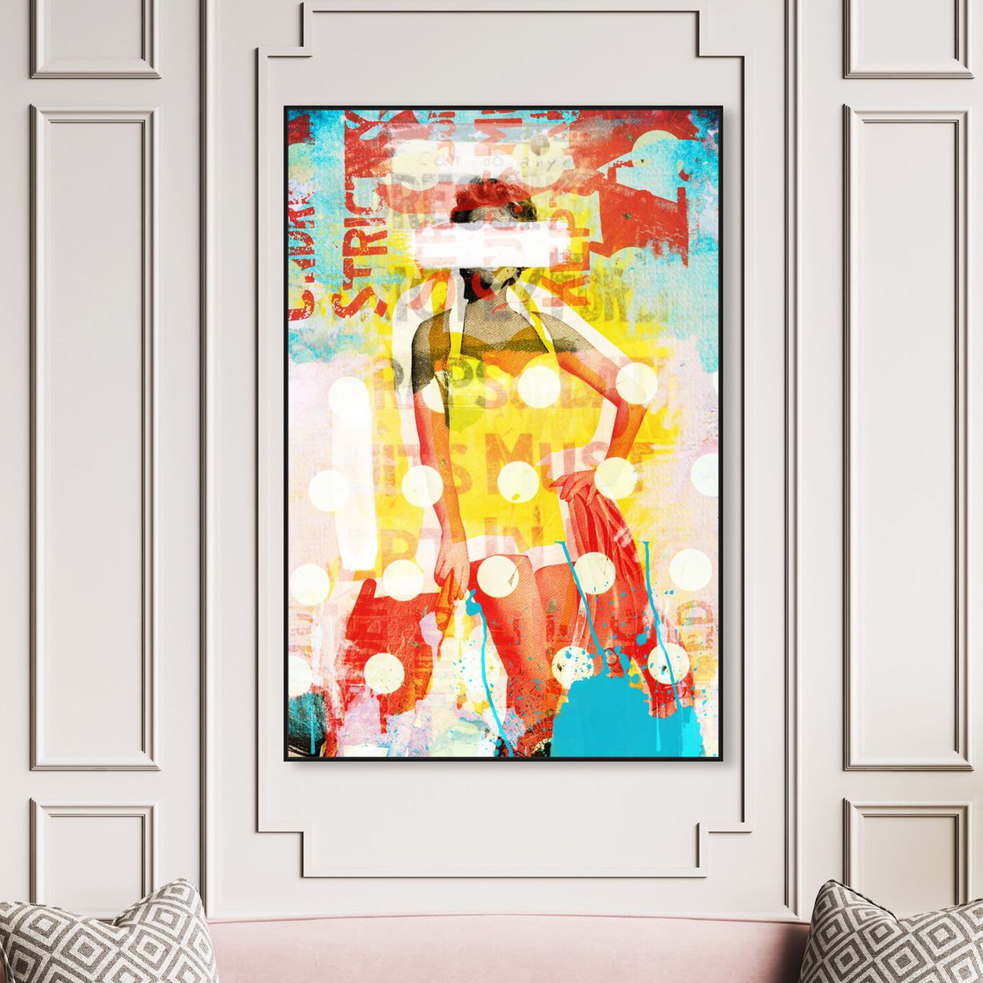 Hanging view of Beach Beauty Vertical featuring advertising and posters art.