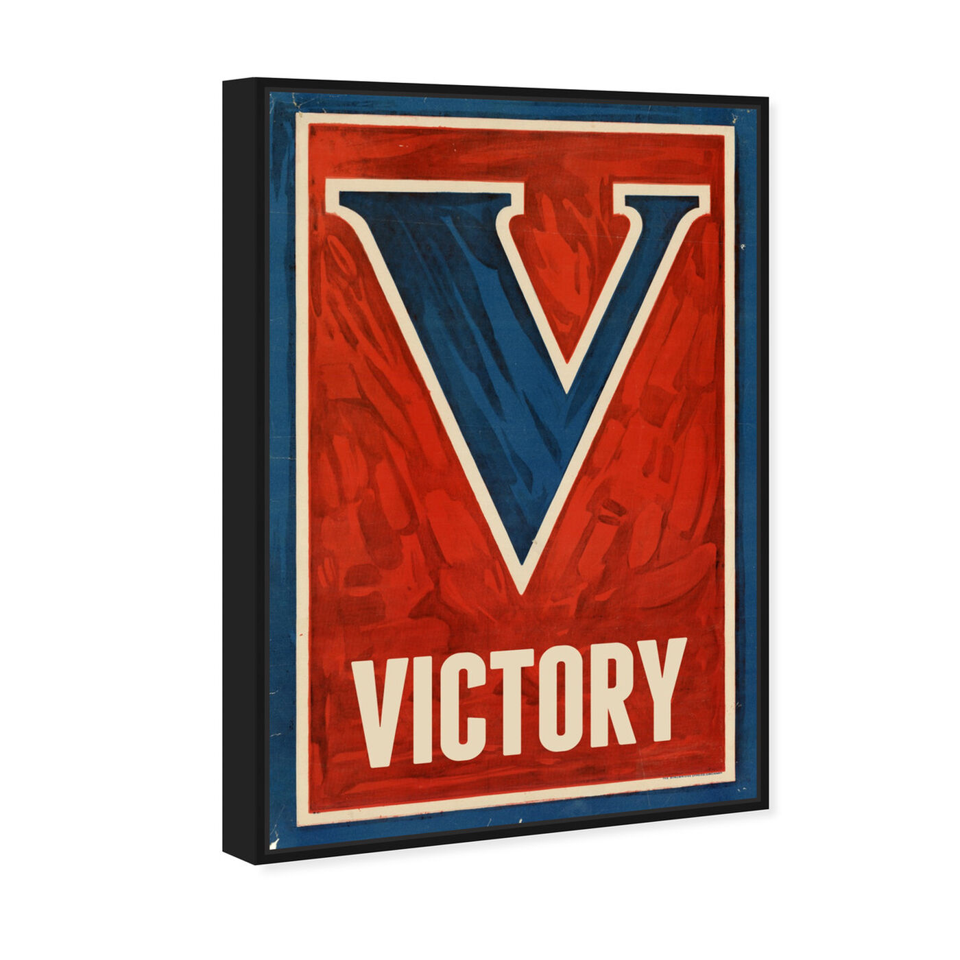 Angled view of Victory featuring typography and quotes and letters and calligraphy art.