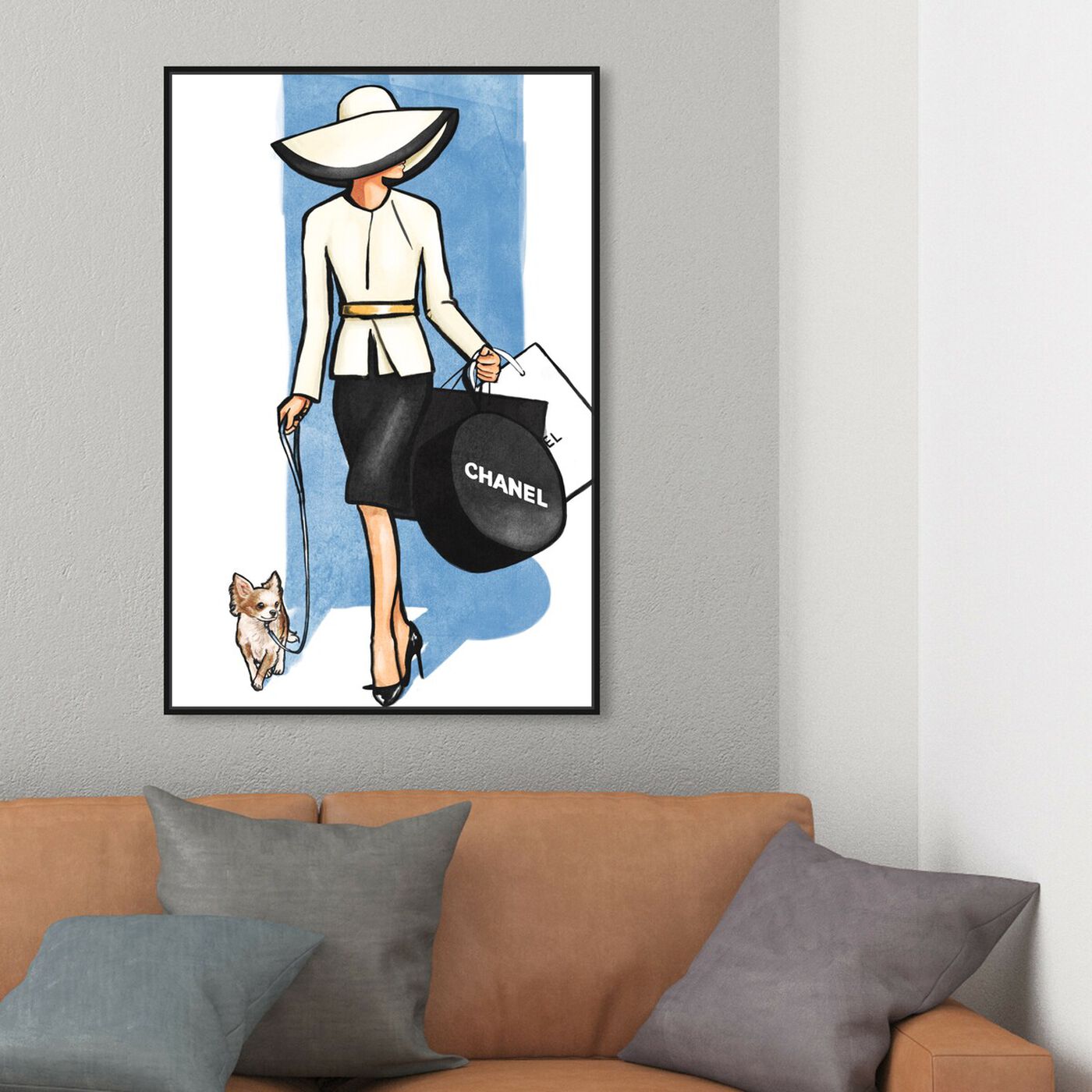 Hanging view of Go For a Walk featuring fashion and glam and outfits art.
