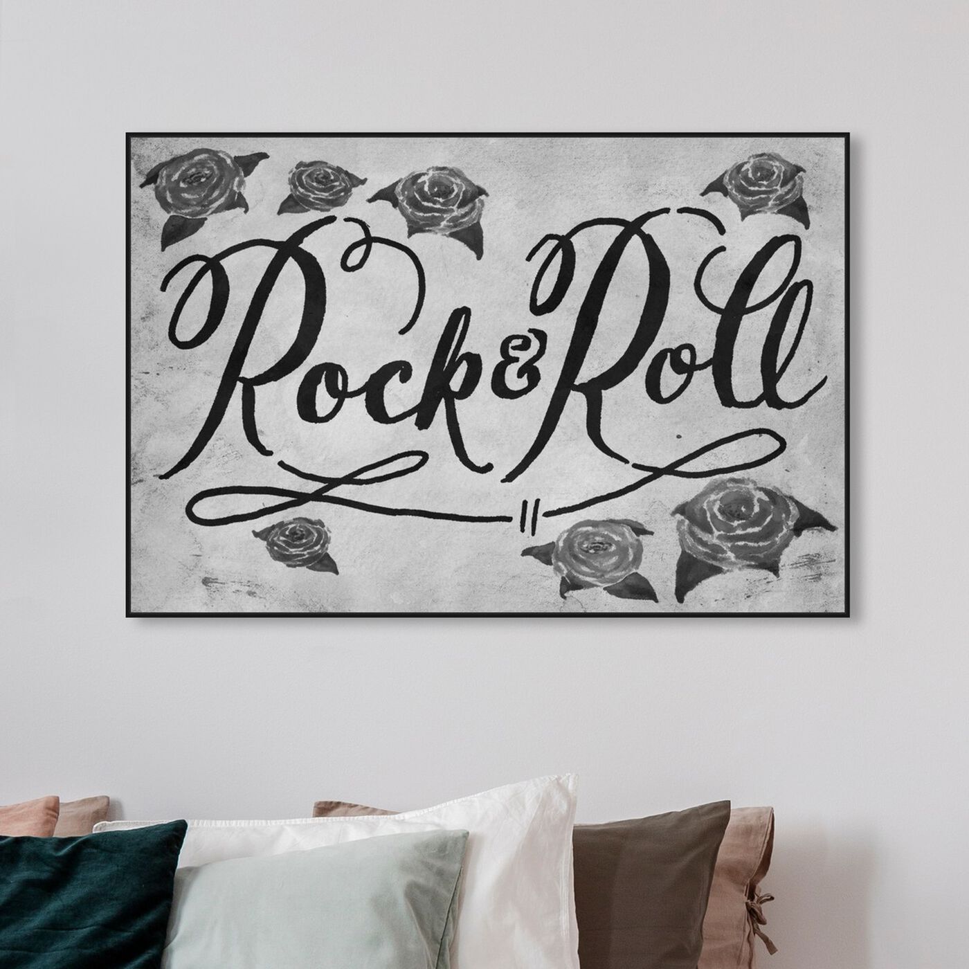 Hanging view of Rock The Rose featuring music and dance and music genres art.