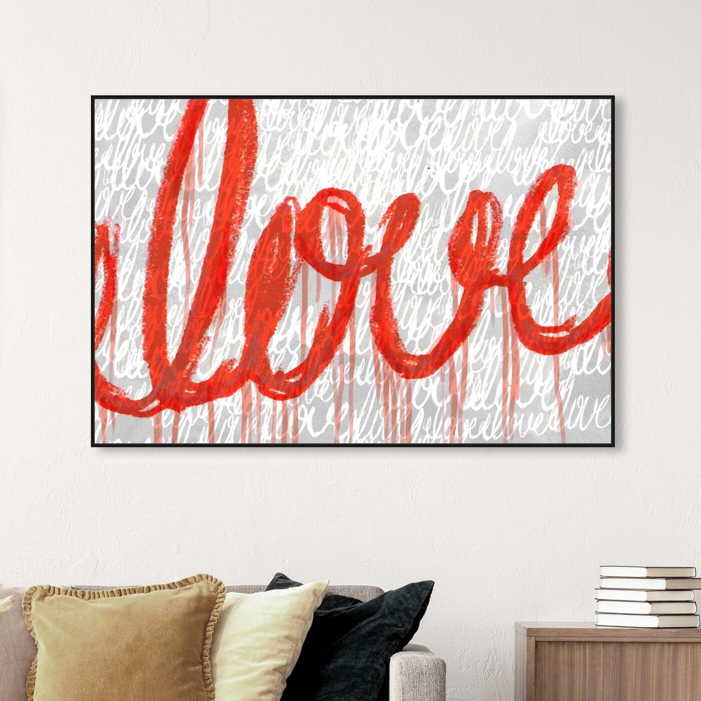 Hanging view of Round and Round featuring typography and quotes and love quotes and sayings art.