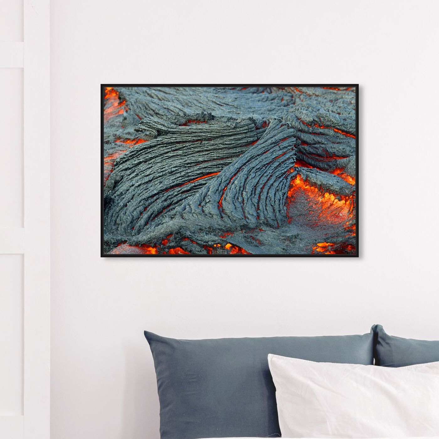 Hanging view of Red Hot Lava by David Fleetham featuring nature and landscape and nature art.