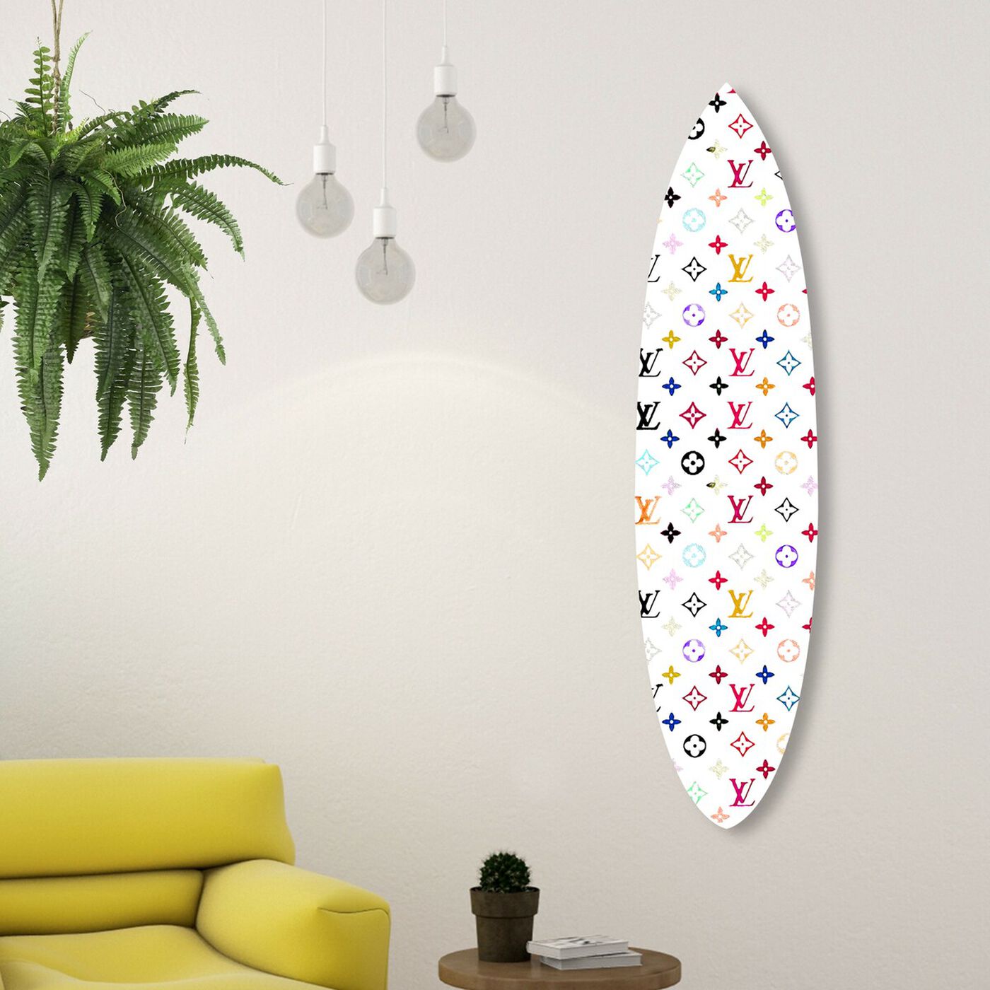 Fashion Color Surfboard Flat  Fashion and Glam Wall Art by The Oliver Gal