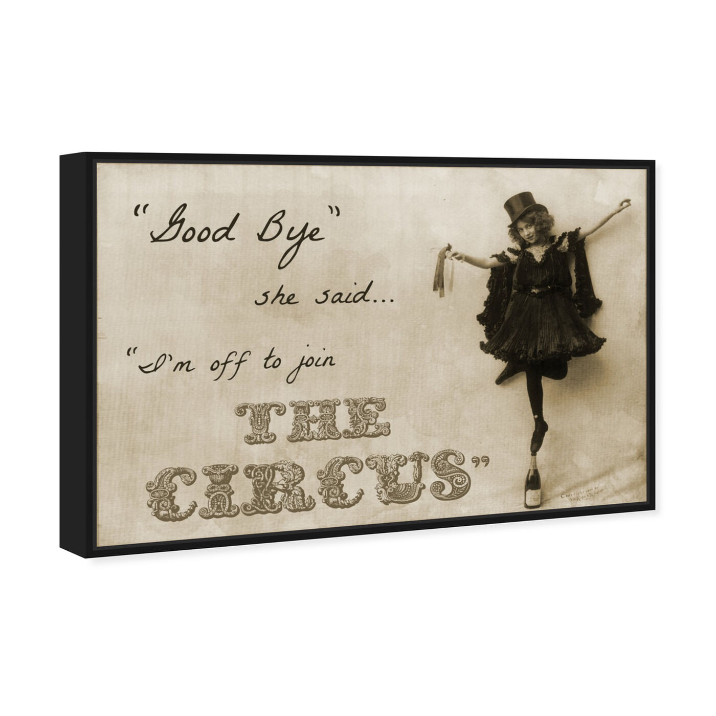 Angled view of Join the Circus featuring typography and quotes and quotes and sayings art.
