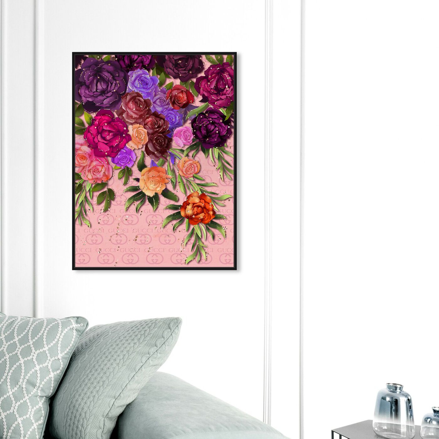 Hanging view of Garden Floral Fashion featuring floral and botanical and florals art.