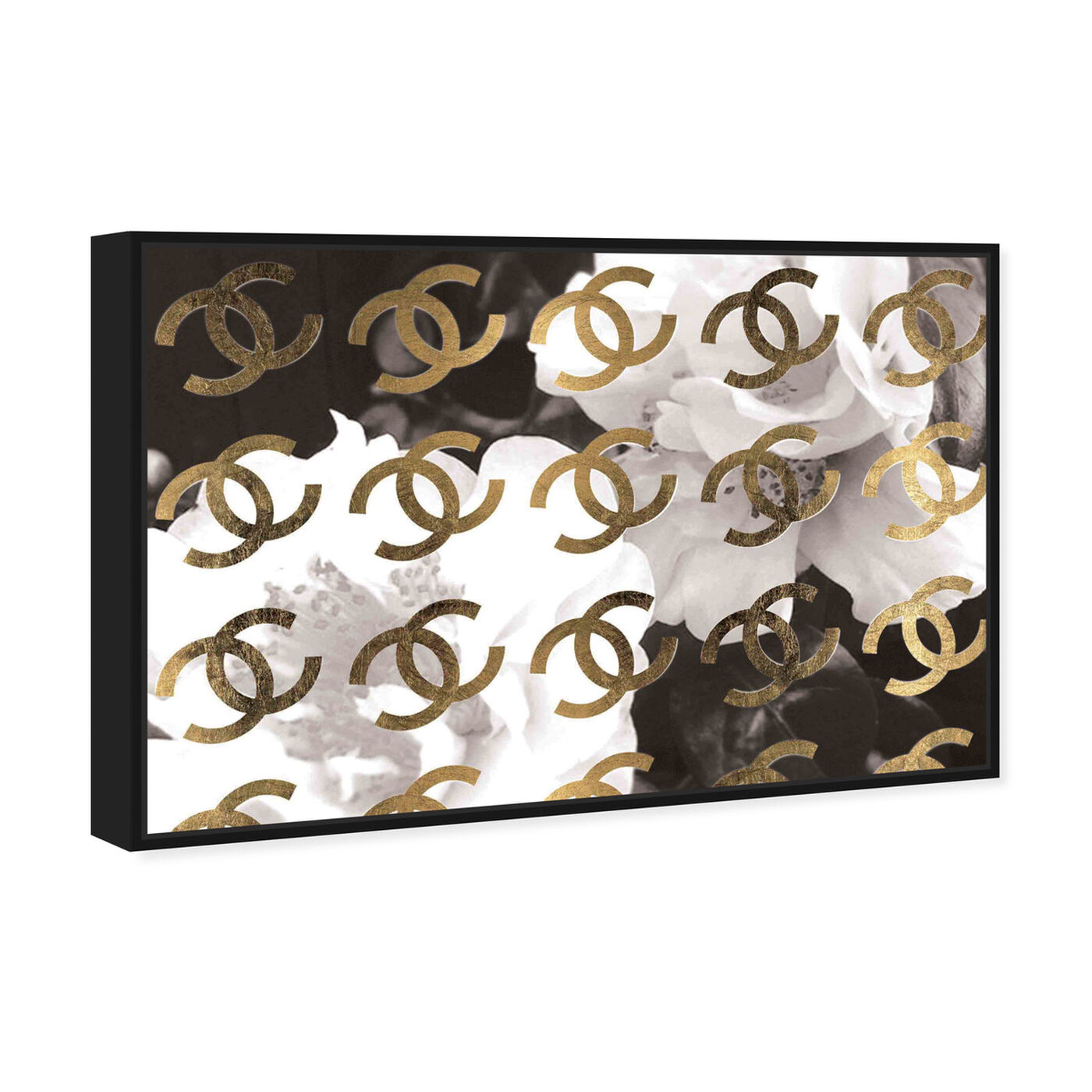 Angled view of Original Gold Camellia featuring fashion and glam and fashion art.
