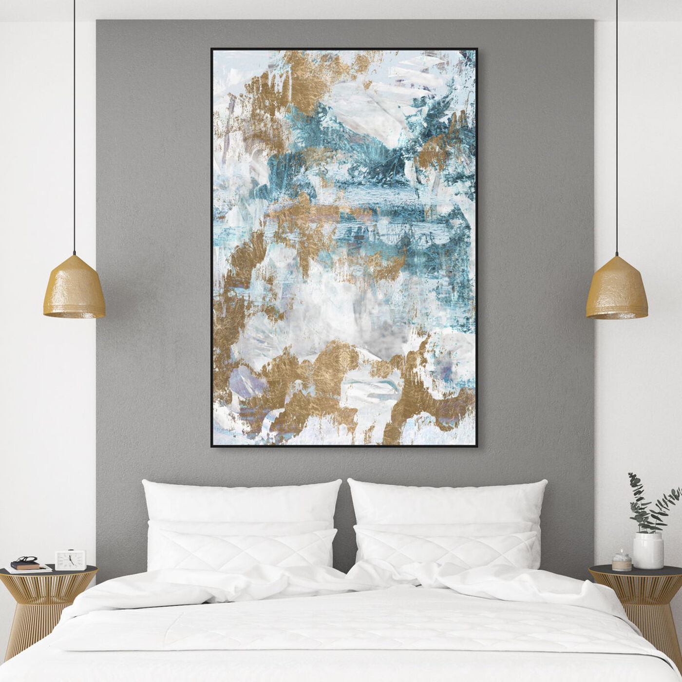 Hanging view of Walking on a Dream featuring abstract and paint art.