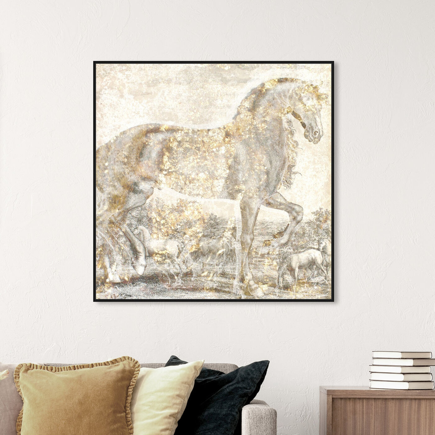 Hanging view of Brilliant Equestrian featuring animals and farm animals art.