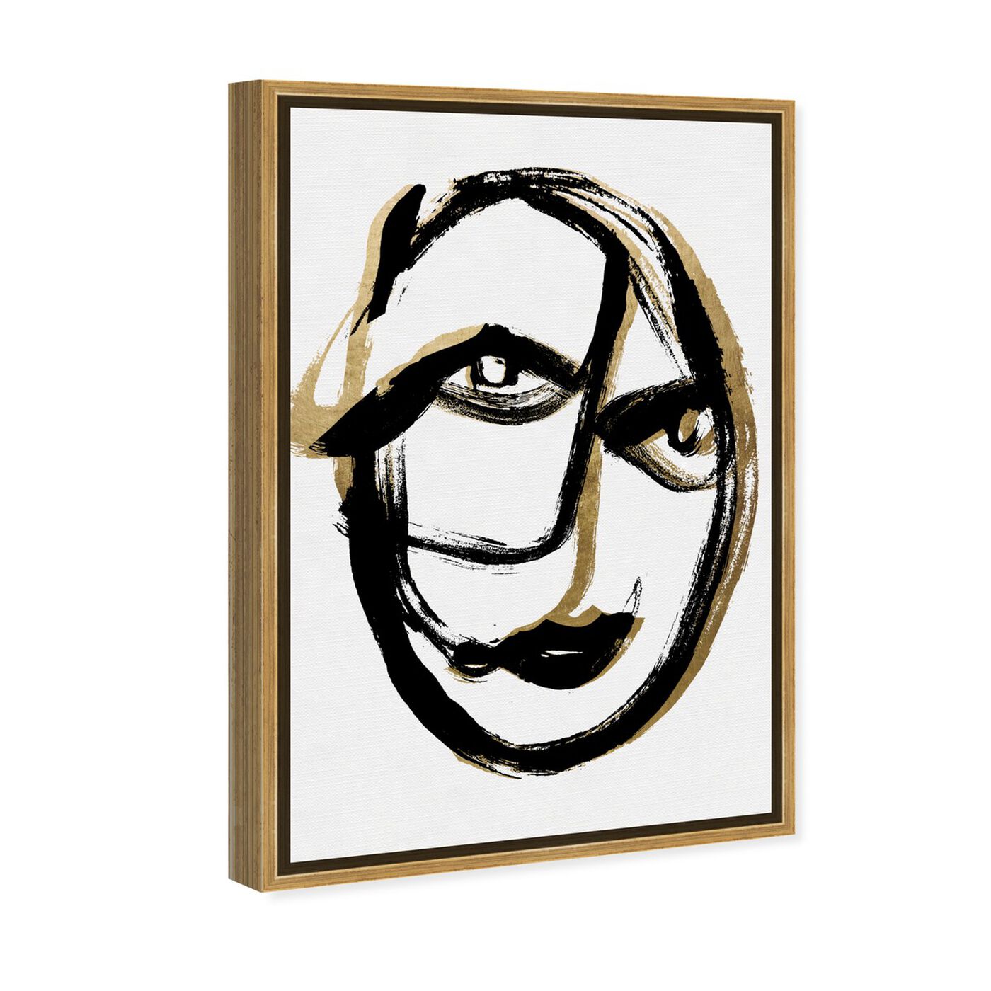 Angled view of Abstract Portrait featuring abstract and paint art.