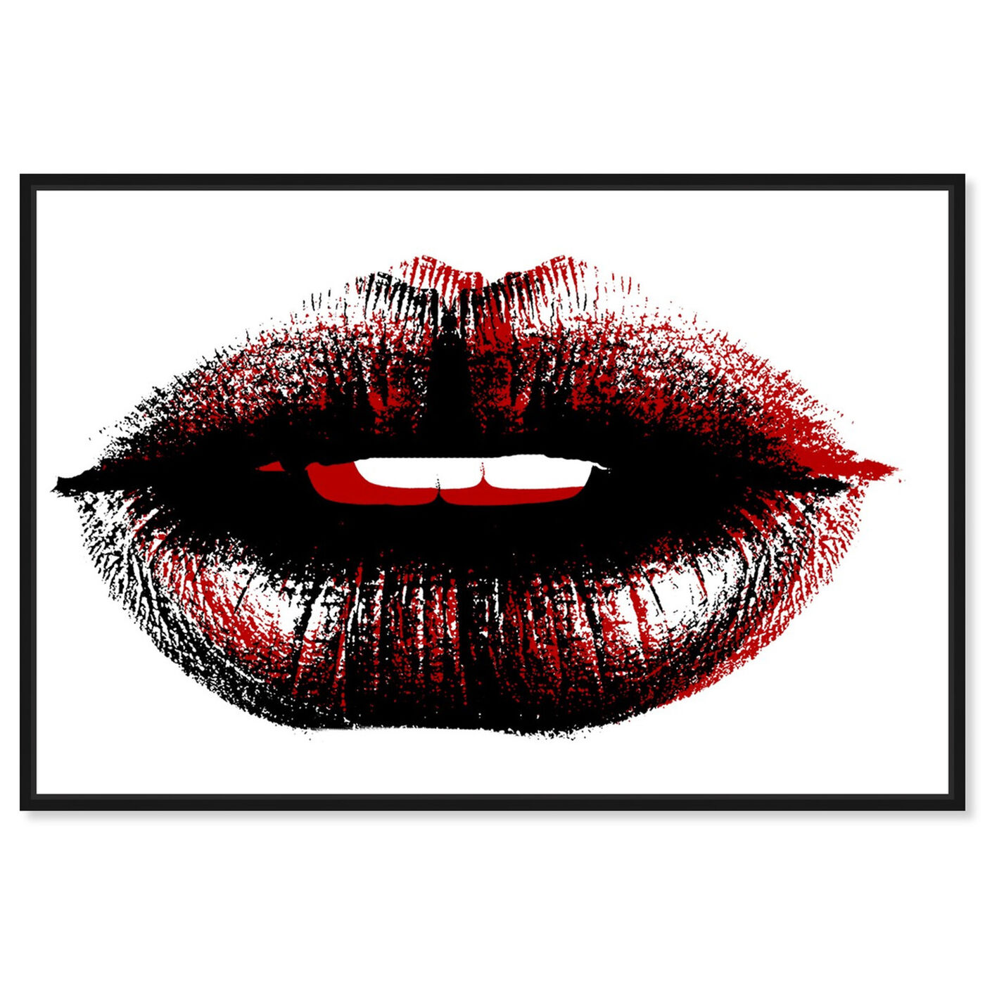 Front view of Bond Girl Lips featuring fashion and glam and lips art.