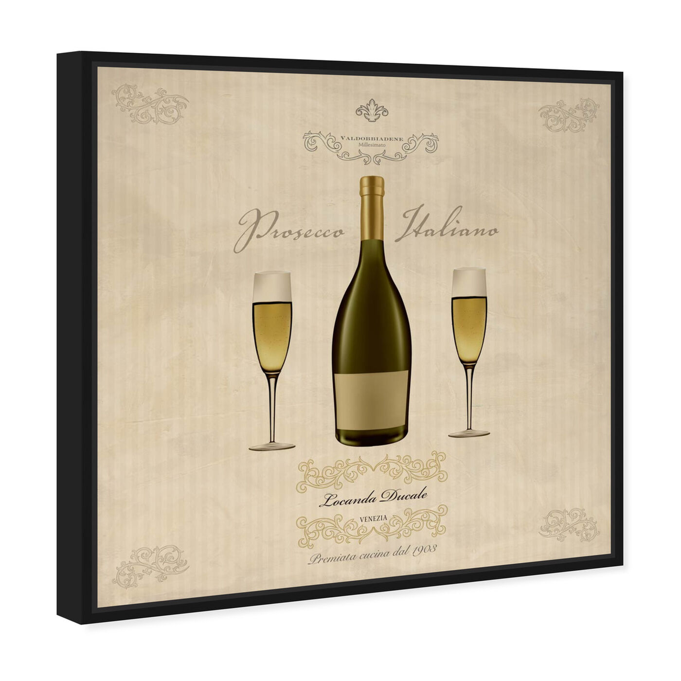 Angled view of Sai - Prosecco Italiano 1SF1383 featuring drinks and spirits and wine art.