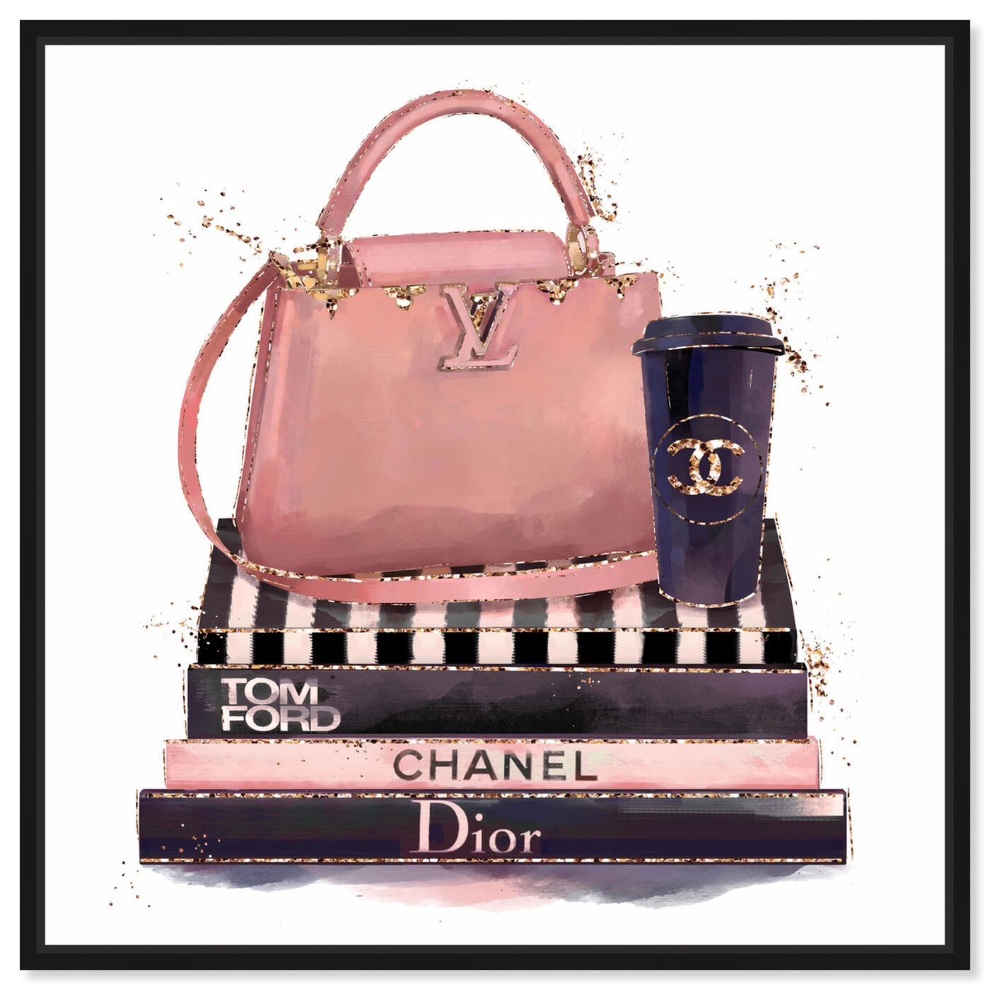 Front view of Treasured Handbag featuring fashion and glam and handbags art.