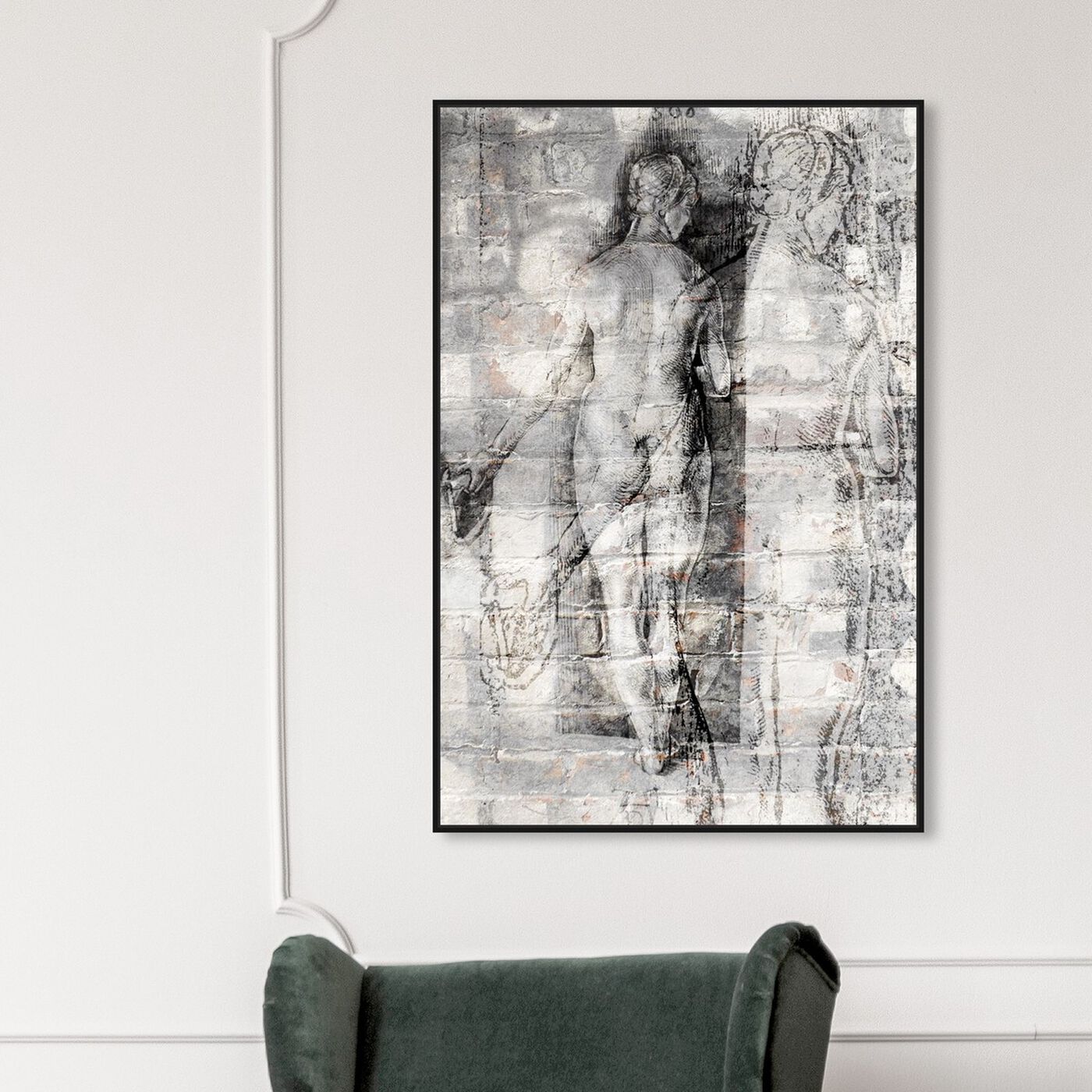 Hanging view of Nude Bricks featuring classic and figurative and nudes art.