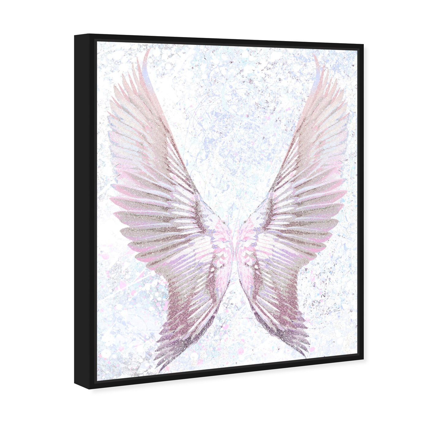 Angled view of Everglow Wings featuring fashion and glam and wings art.