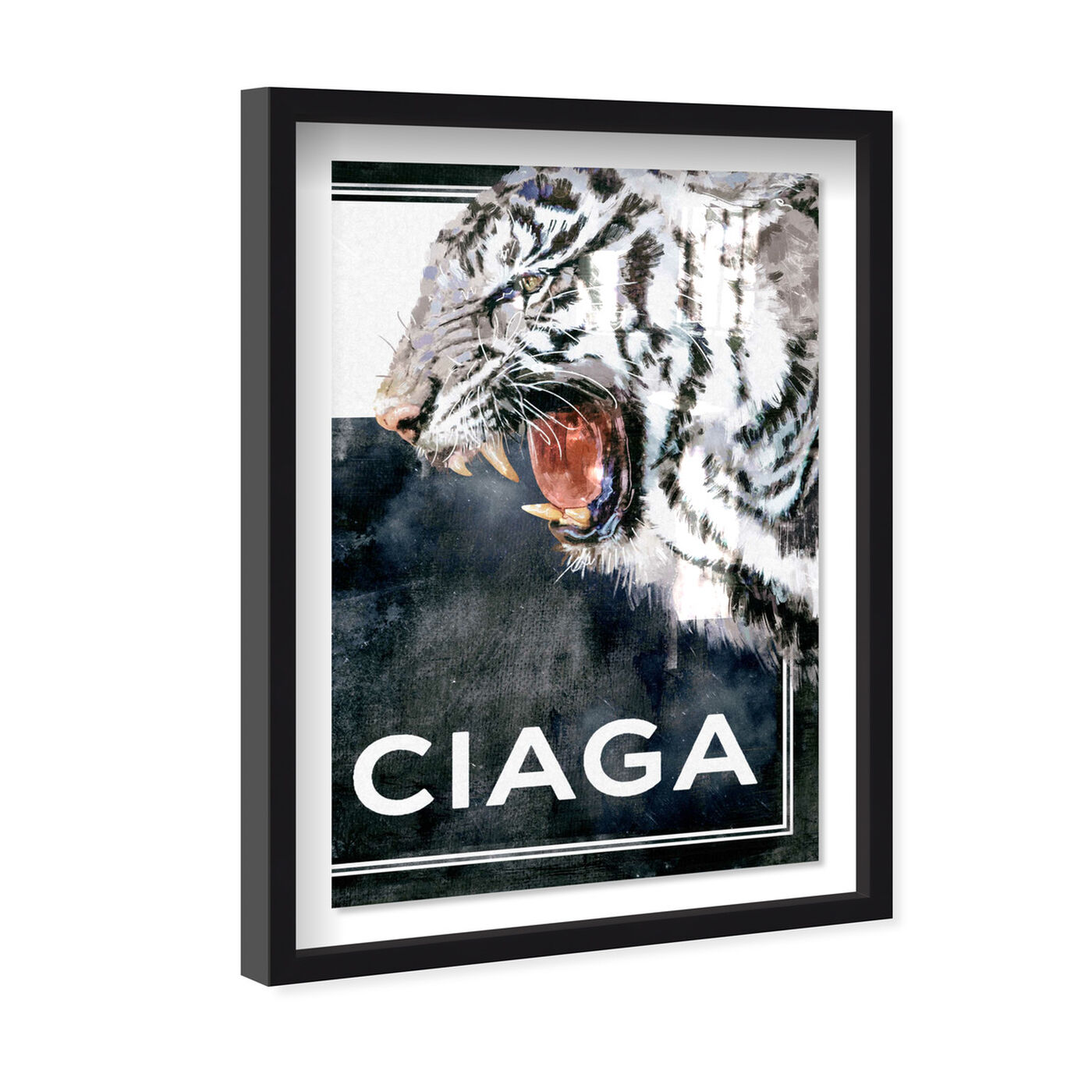 Angled view of Tiger Effect Symbol II featuring fashion and glam and lifestyle art.
