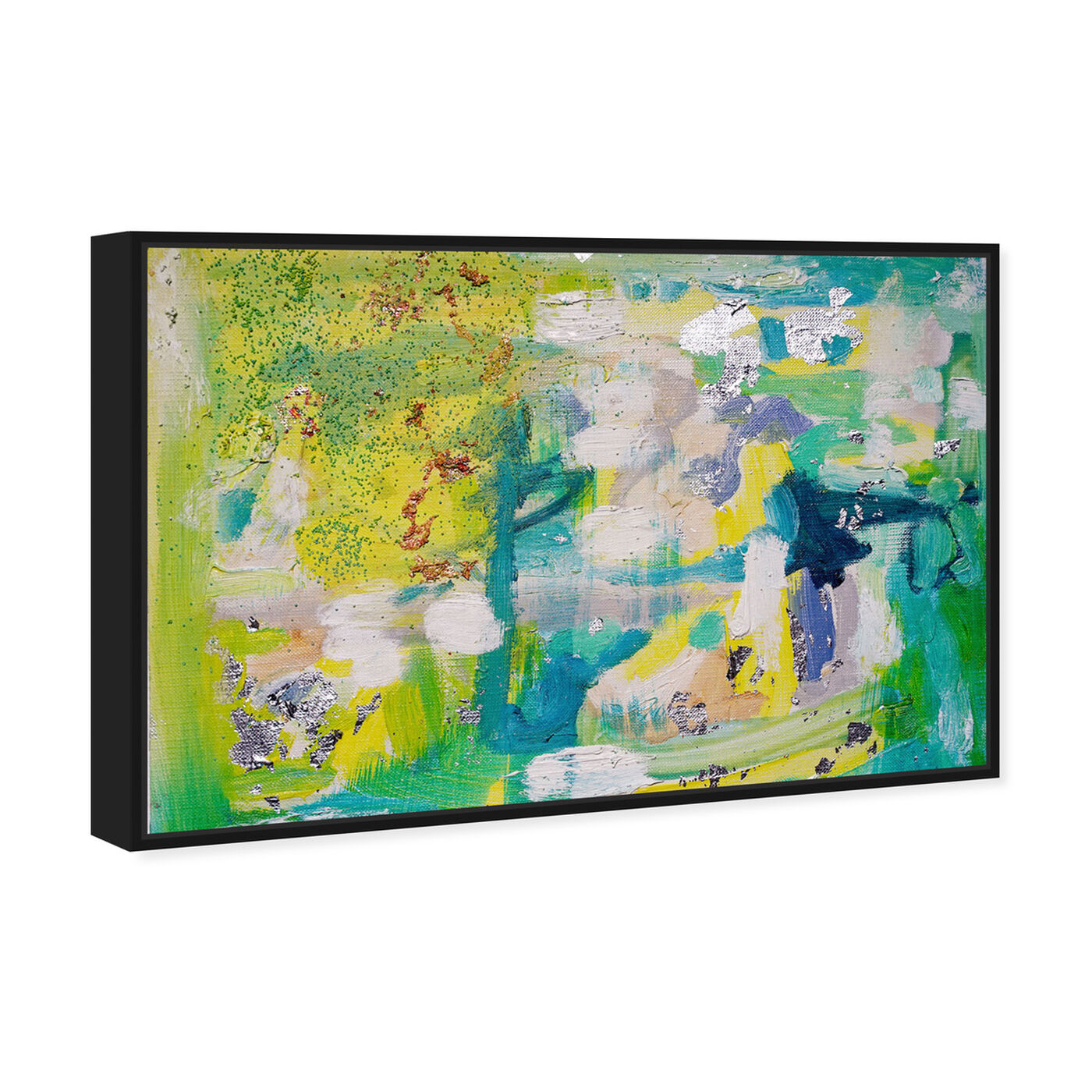 Angled view of Fresh Awakening by Tiffany Pratt featuring abstract and paint art.