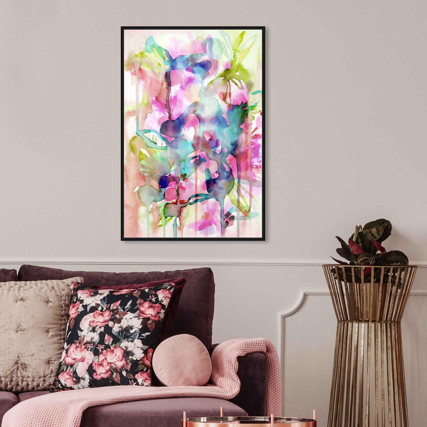 Hanging view of Floral Spring featuring abstract and flowers art.