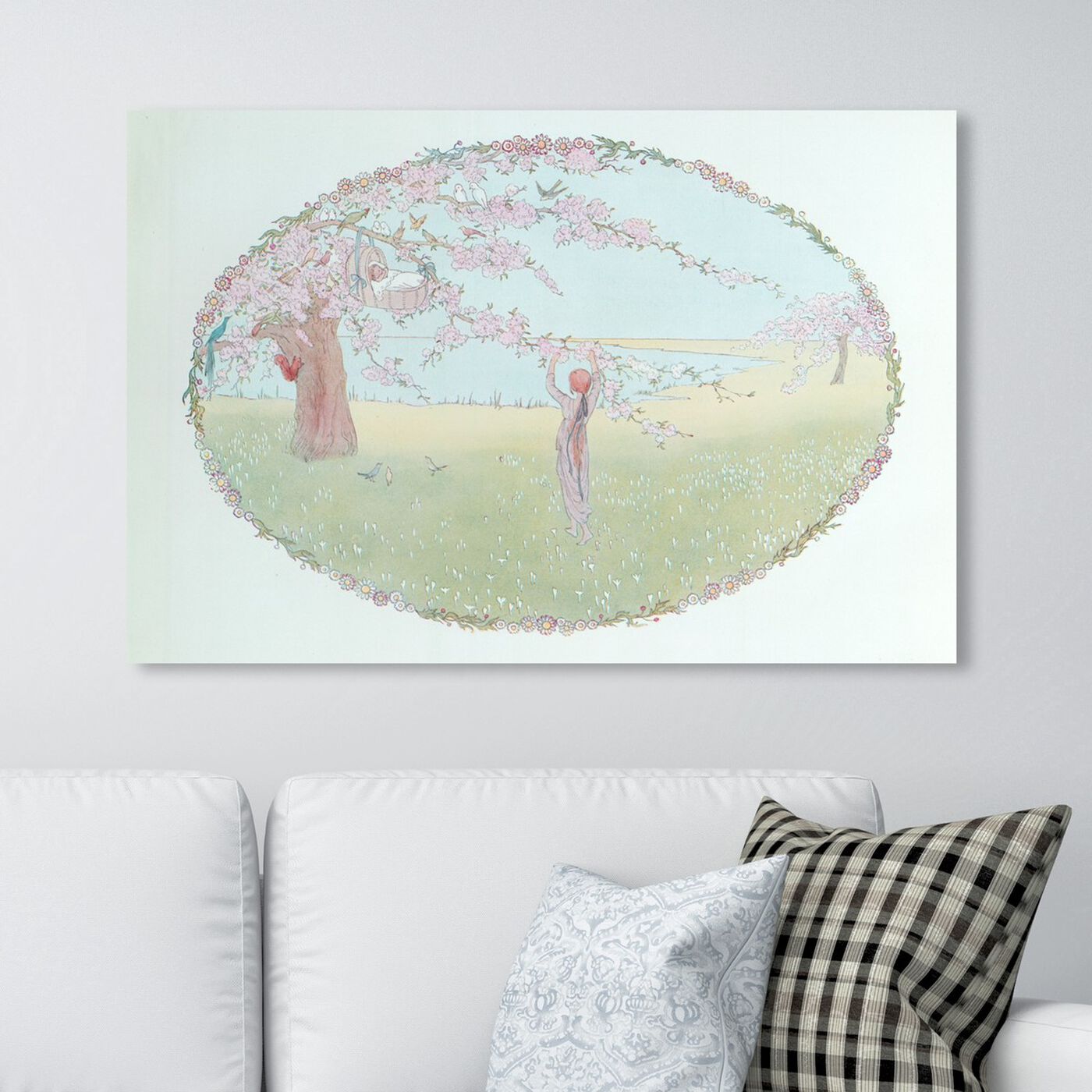 Hanging view of Hush A By Baby featuring floral and botanical and gardens art.