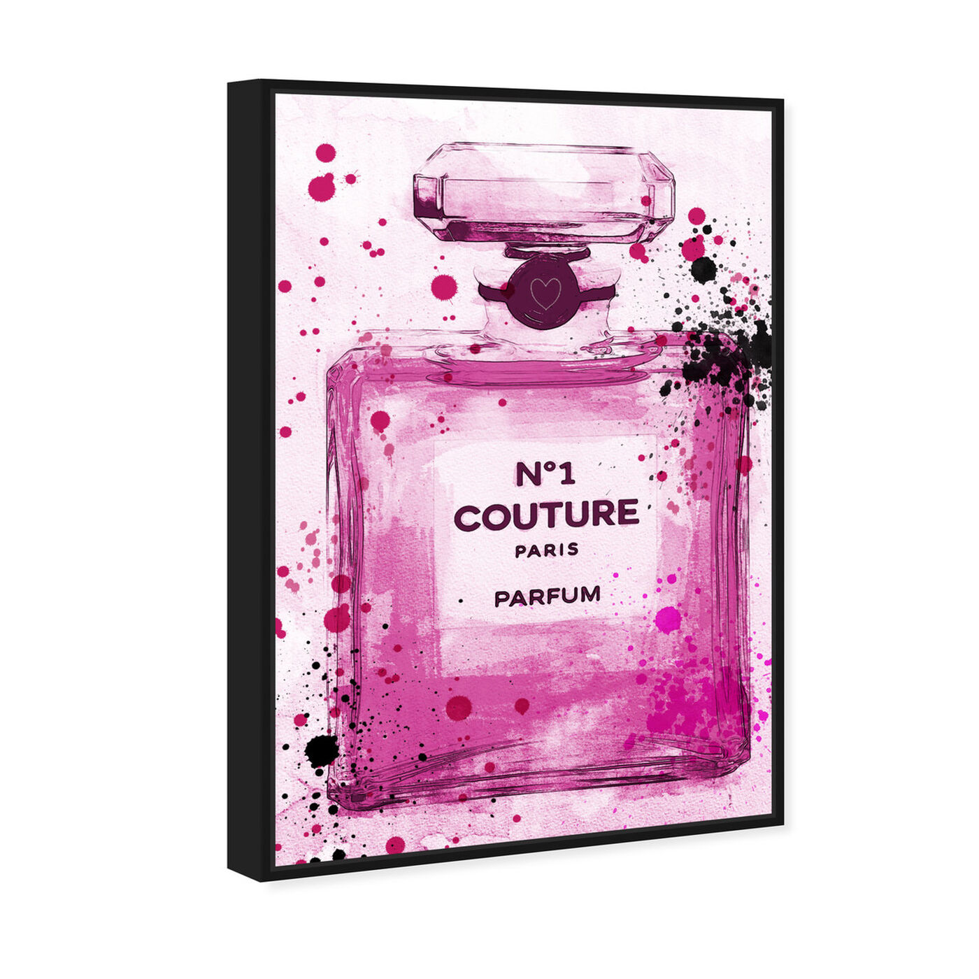 Angled view of Couture Parfum Pink featuring fashion and glam and perfumes art.