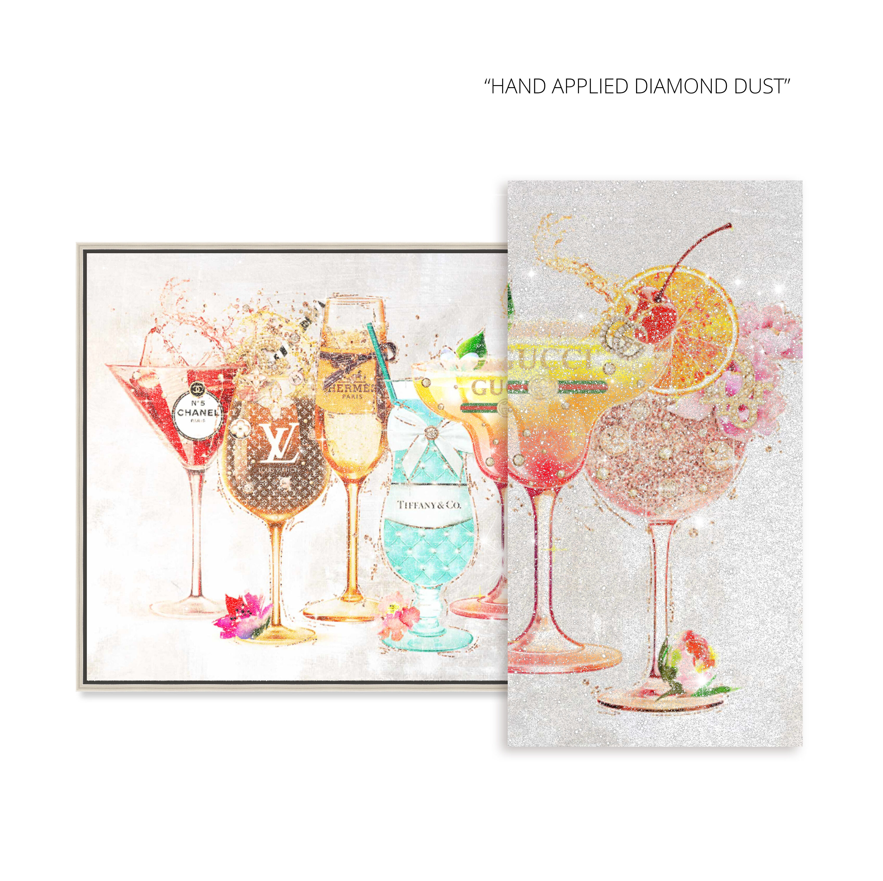 Oliver Gal 大きめ 76x51cm DRINK UP CHAMPAGNE PARTY アート-