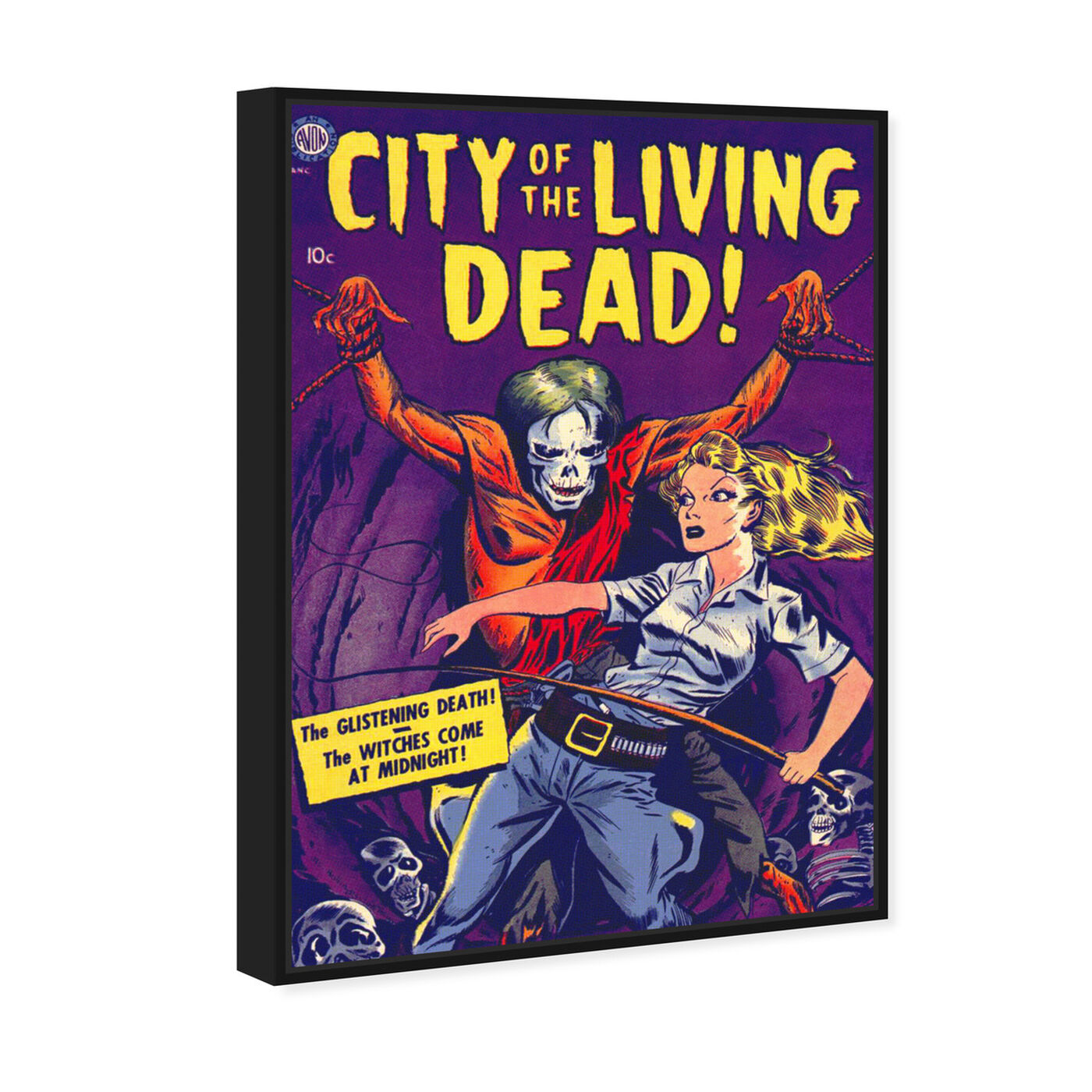 Angled view of City Of The Living Dead featuring advertising and comics art.