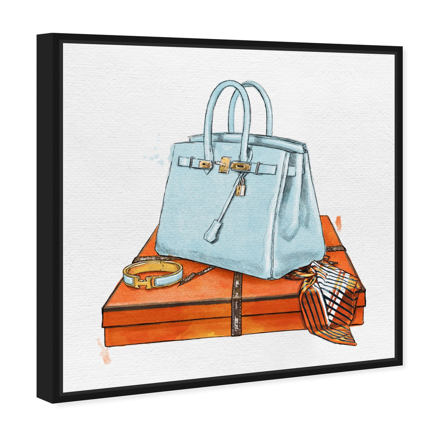 Hermes Birkin Bag Painting by Chosen Art