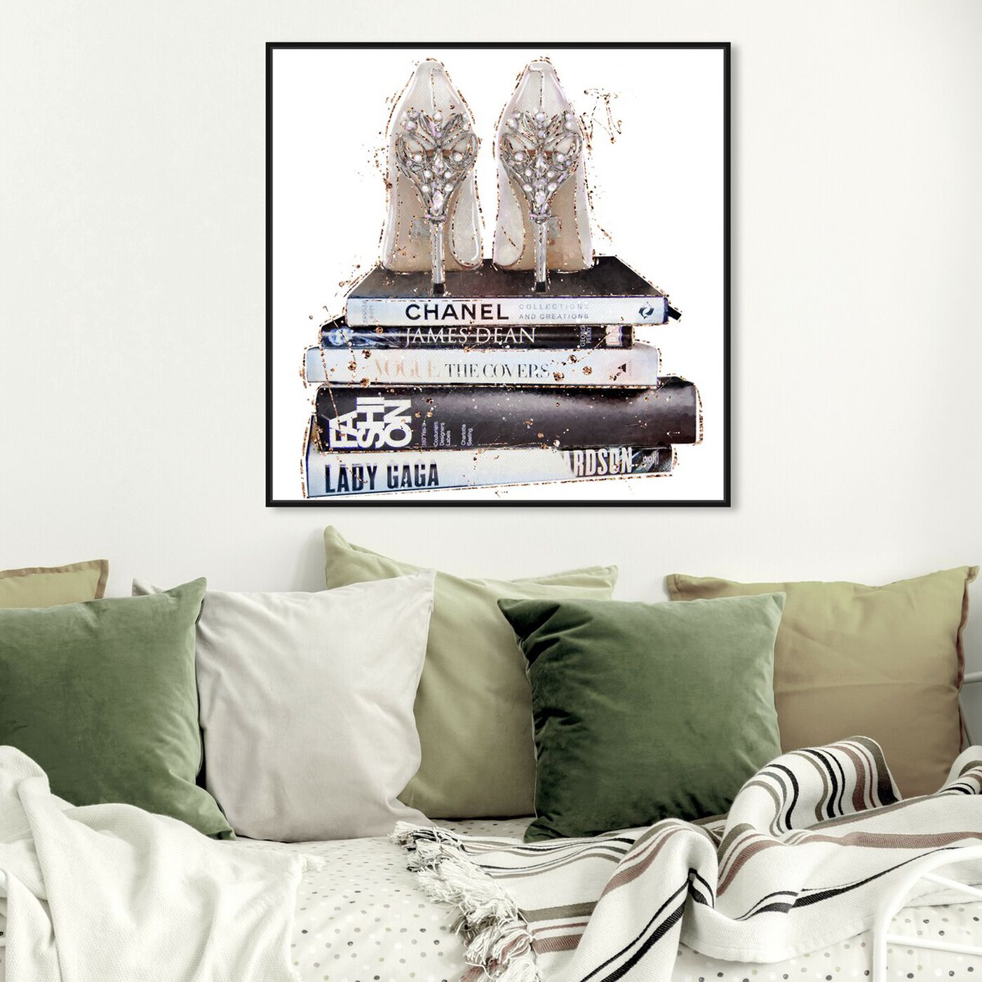 Hanging view of Favorite Shoes II featuring fashion and glam and shoes art.