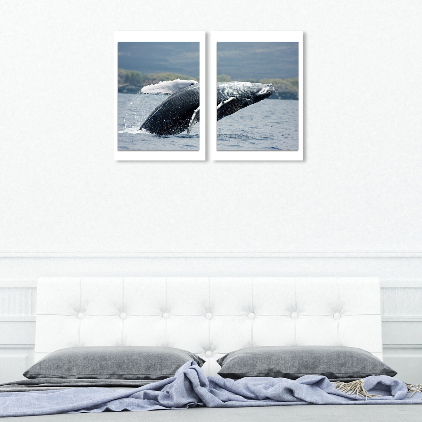 David Fleetham - Humpback Whale Diptych