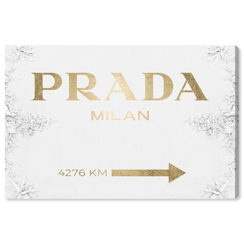 Milan Sign Contemporary Gold