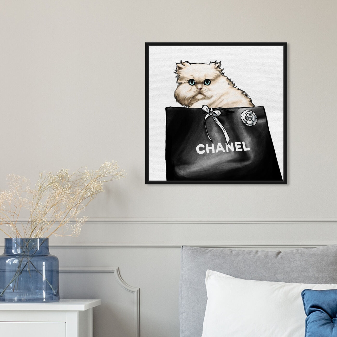 Feline Glam  Cat Fashion Wall Art by Oliver Gal