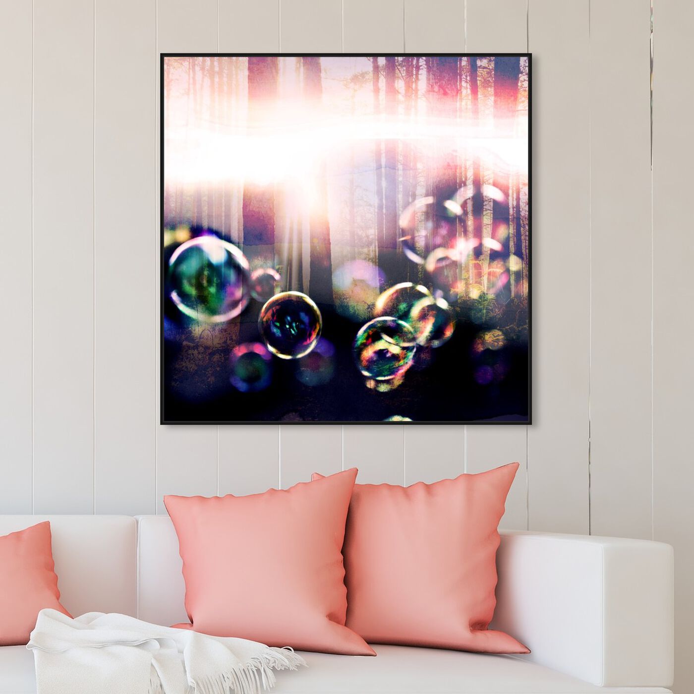 Hanging view of Tomorrow Morning I featuring abstract and geometric art.