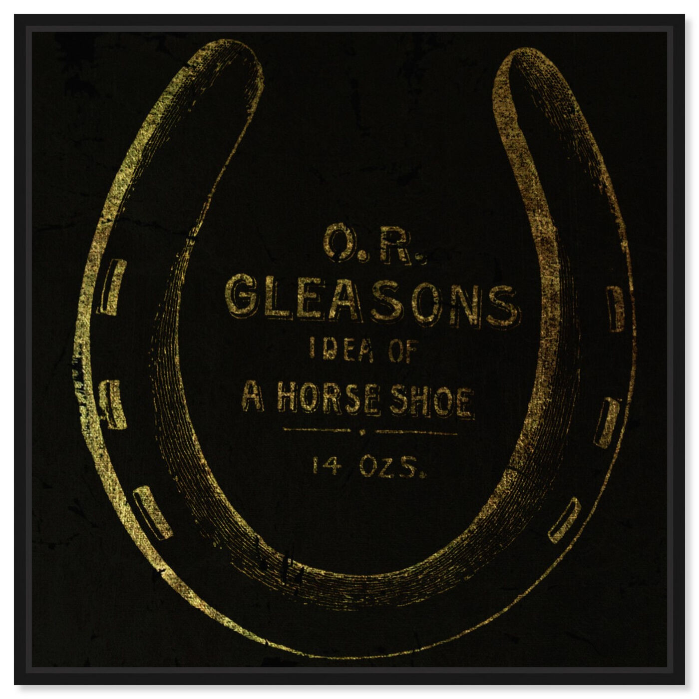 Front view of Gleasons Horse Shoe featuring animals and farm animals art.