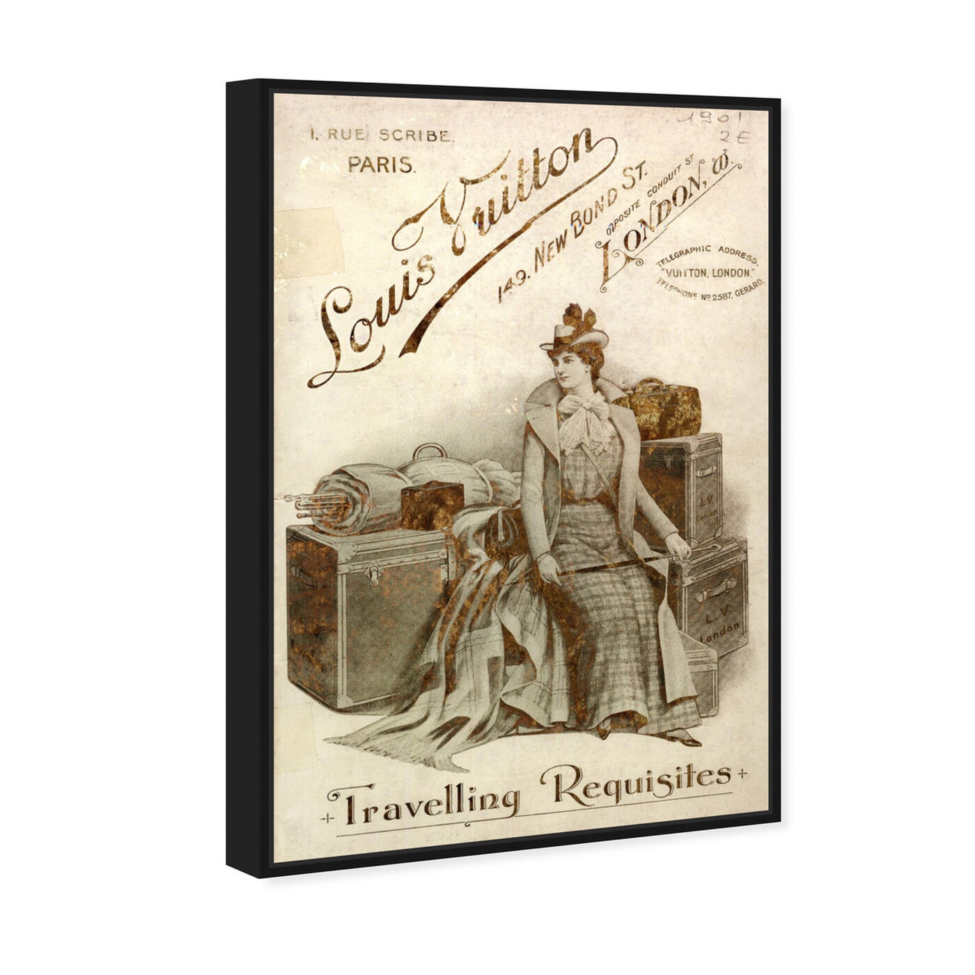 Angled view of Travelling Requisites featuring fashion and glam and travel essentials art.