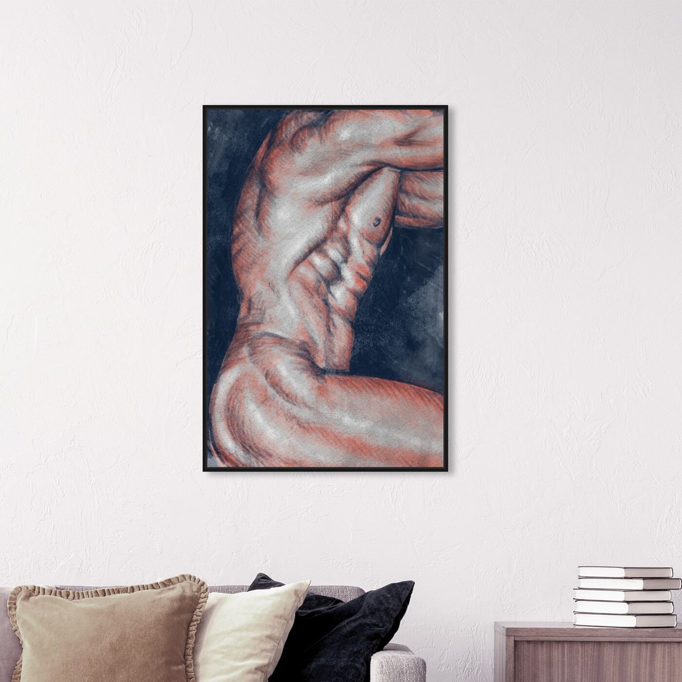 Hanging view of Musculature featuring people and portraits and nudes art.