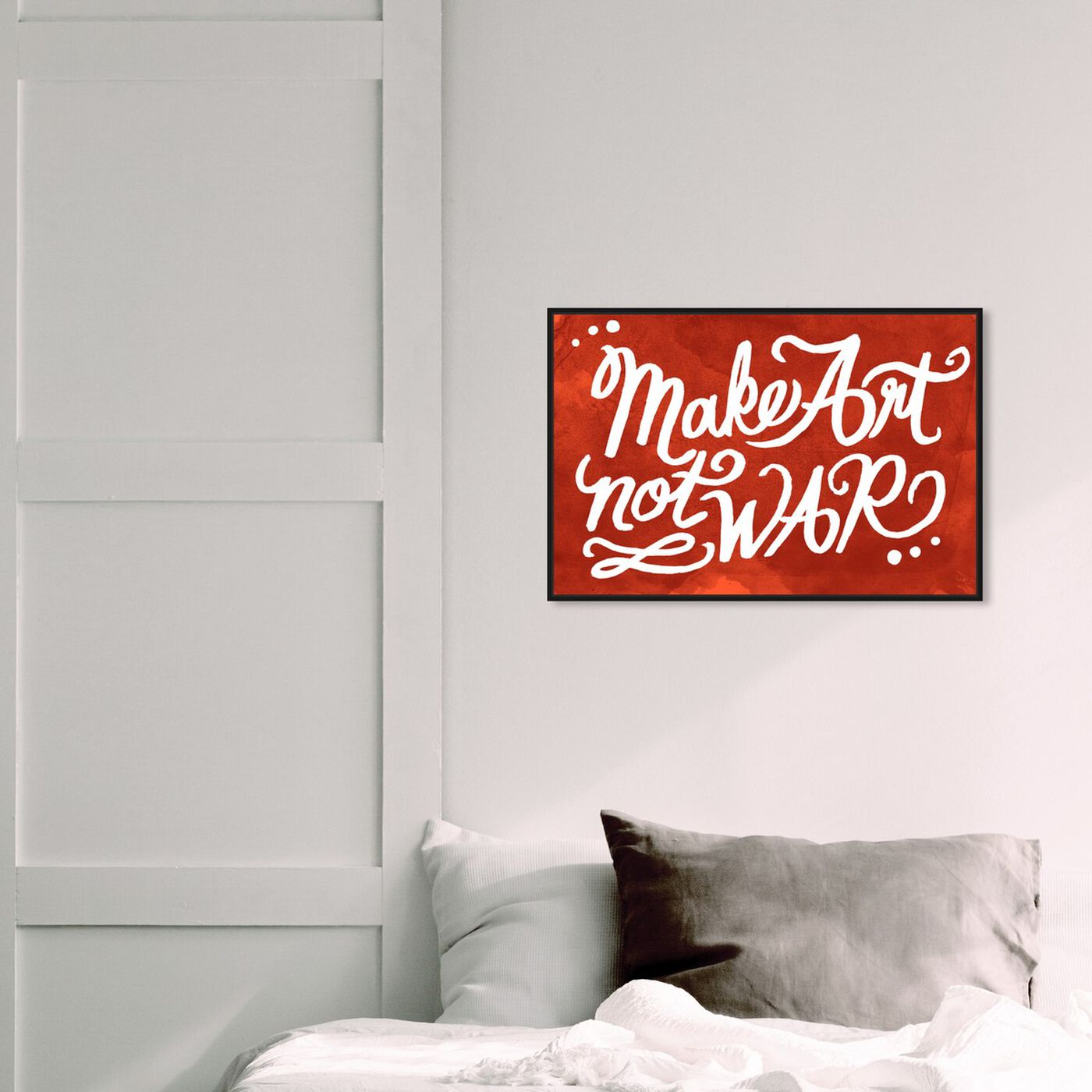 Hanging view of Make Art featuring typography and quotes and quotes and sayings art.