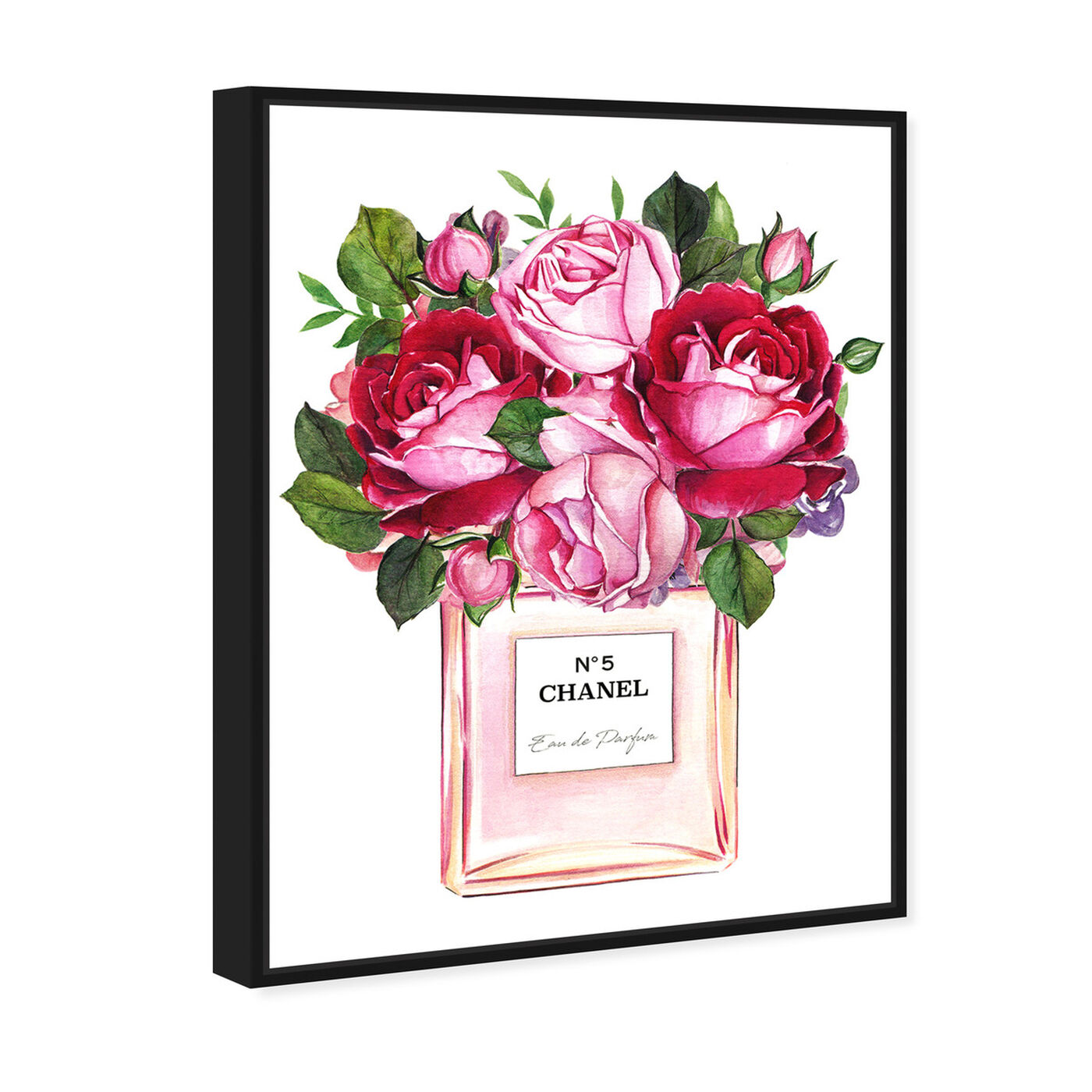  The Oliver Gal Artist Co. Fashion and Glam Wall Art Canvas  Prints 'Doll Memories - Roses and Fashion': Posters & Prints