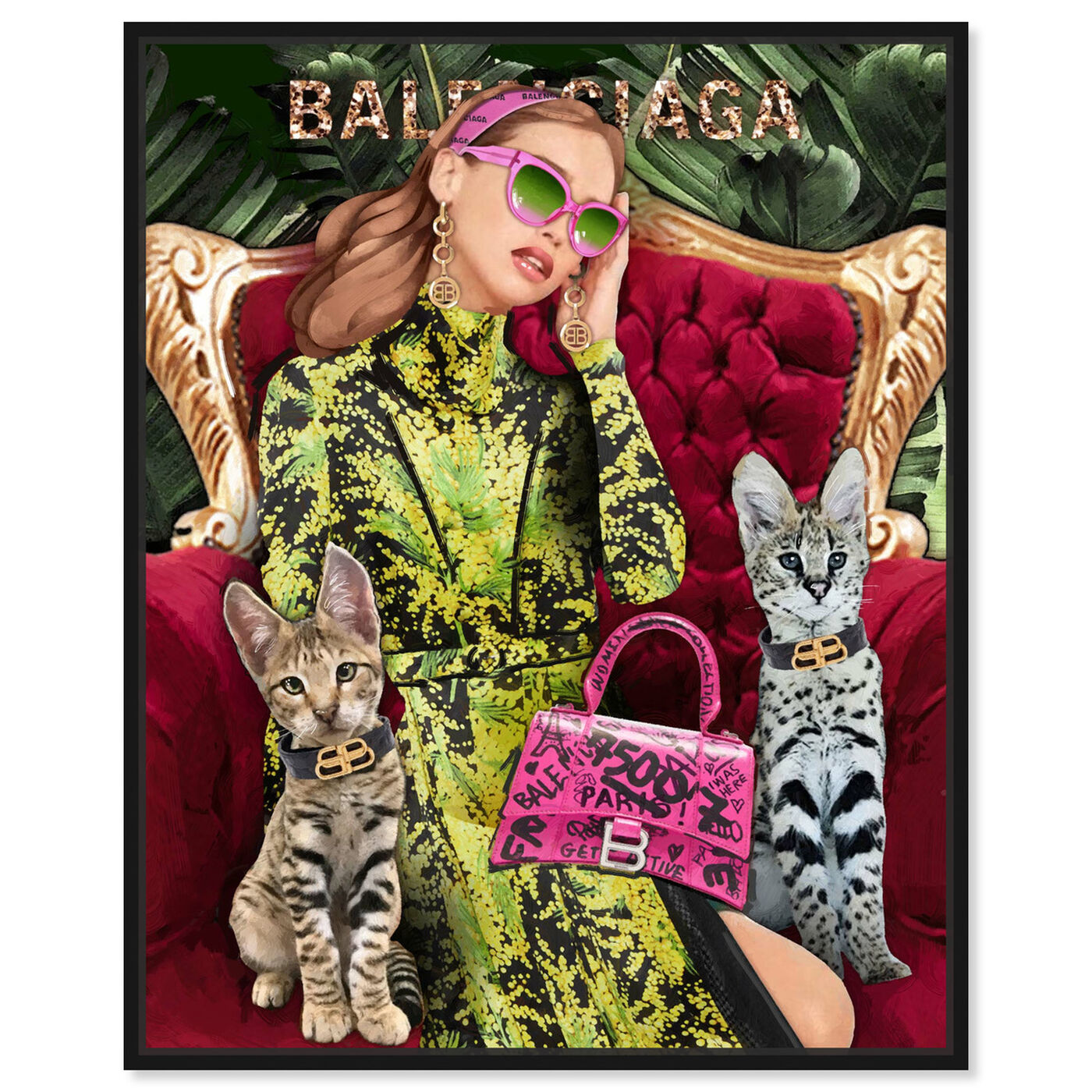 Front view of Bale Is My Middle Name featuring fashion and glam and portraits art.