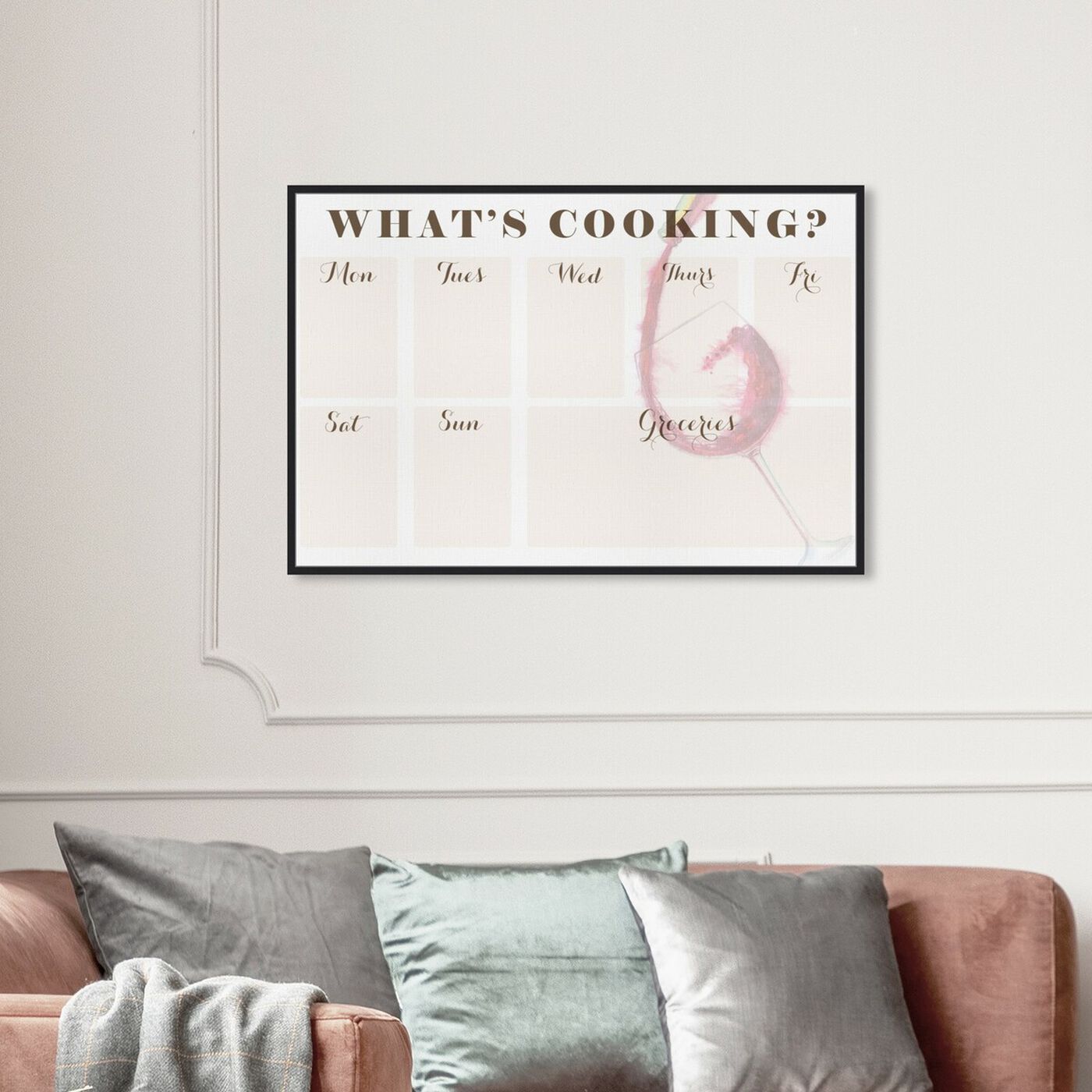 Hanging view of Whats Cooking featuring food and cuisine and meals art.