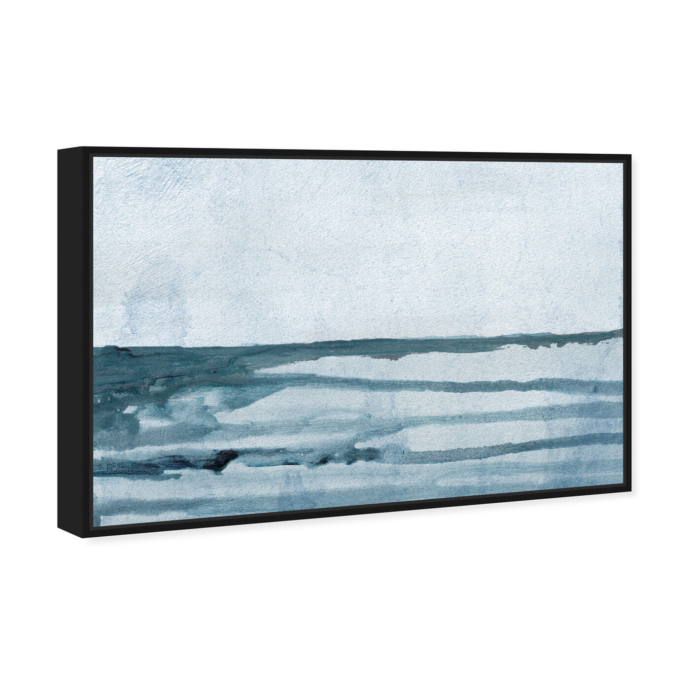 Angled view of Washed Waves featuring abstract and paint art.
