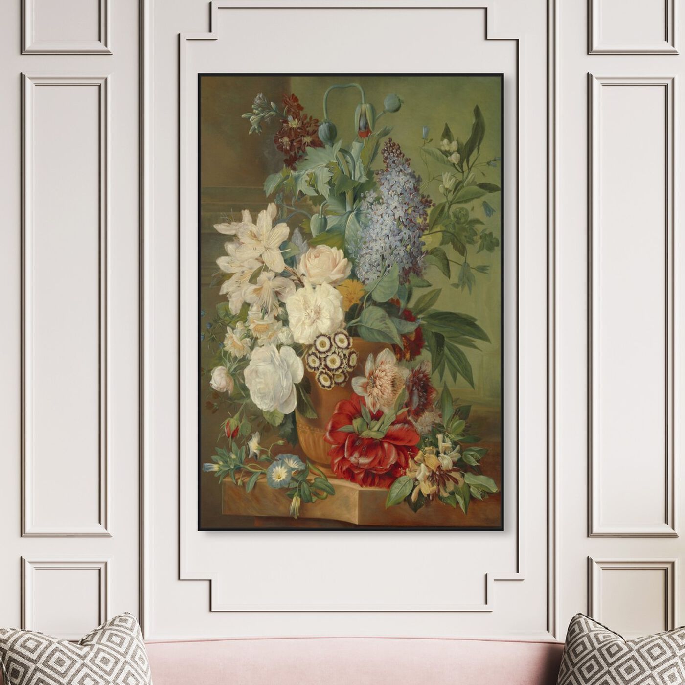 Hanging view of Flower Arrangement VIII - The Art Cabinet featuring classic and figurative and french décor art.