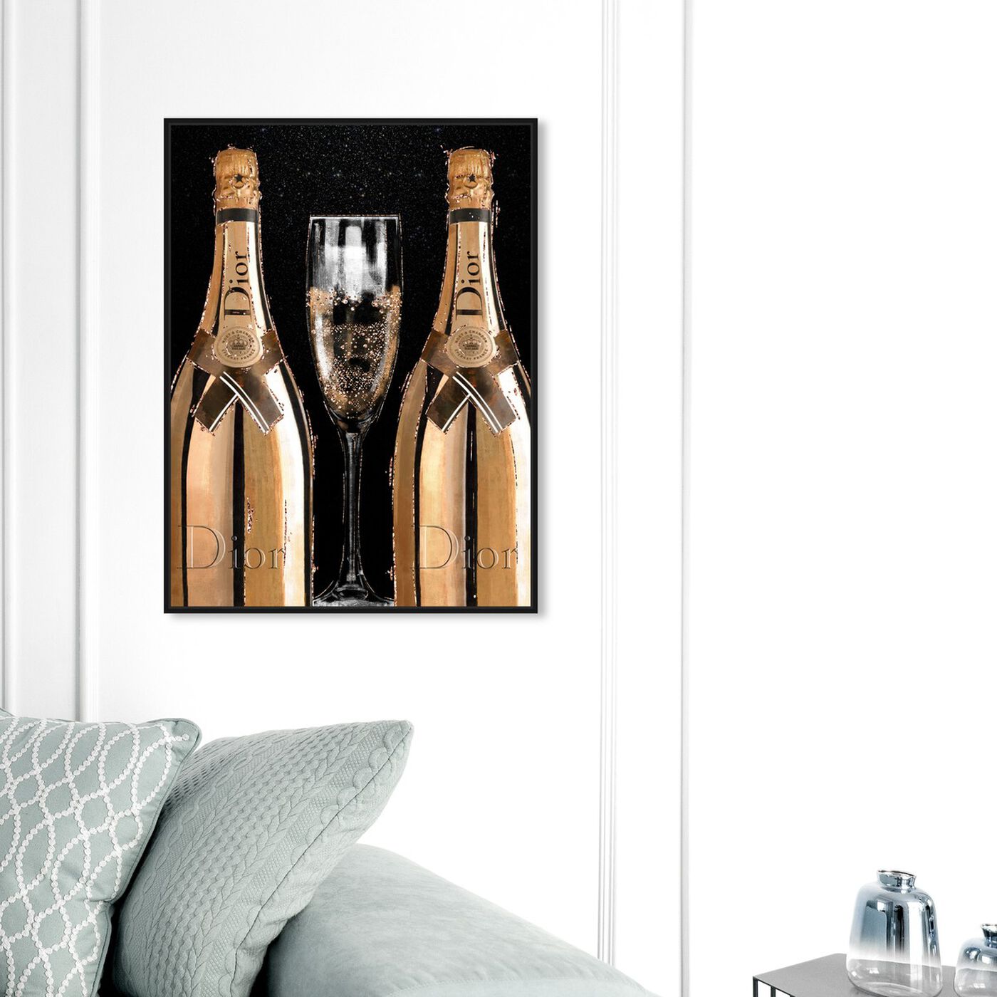 Hanging view of Champagne Time featuring fashion and glam and lifestyle art.