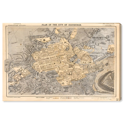 Edinburgh 1883 Map