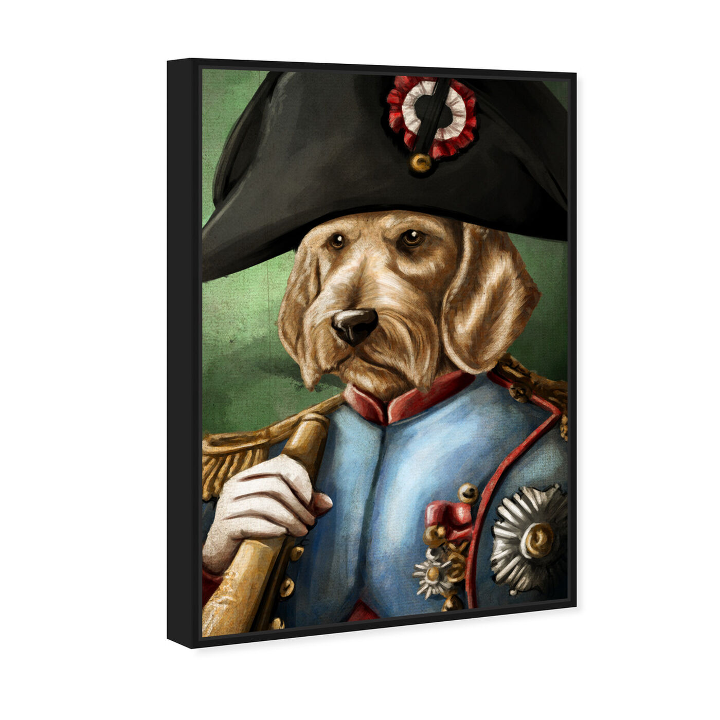 Angled view of Sargent Wired Dashchund featuring animals and dogs and puppies art.