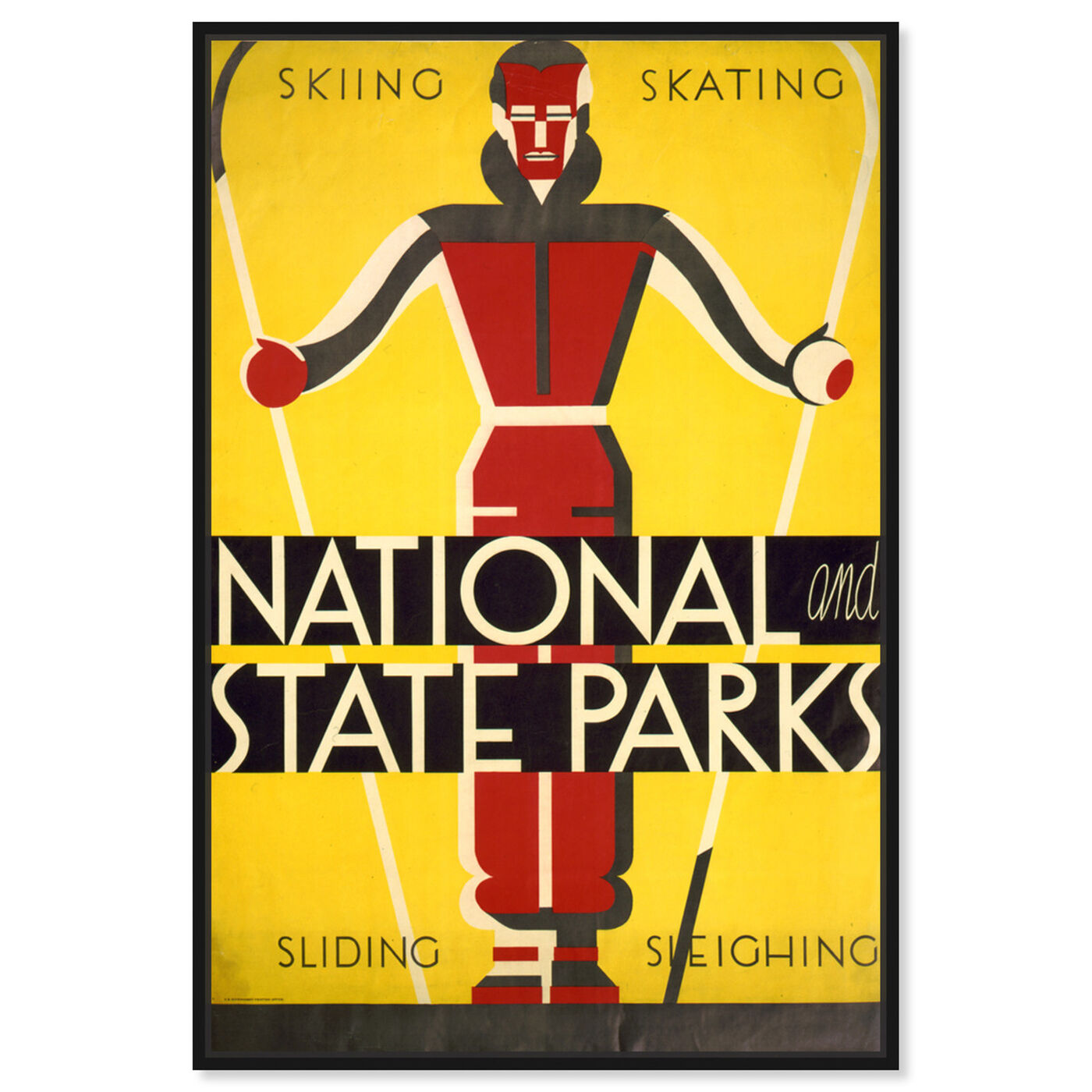 Front view of Skiing Skating Parks featuring sports and teams and skiing art.