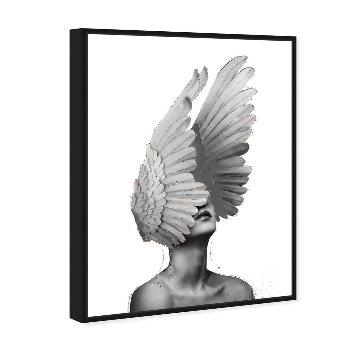 Angled view of Spread Your Wings featuring fashion and glam and feathers art.