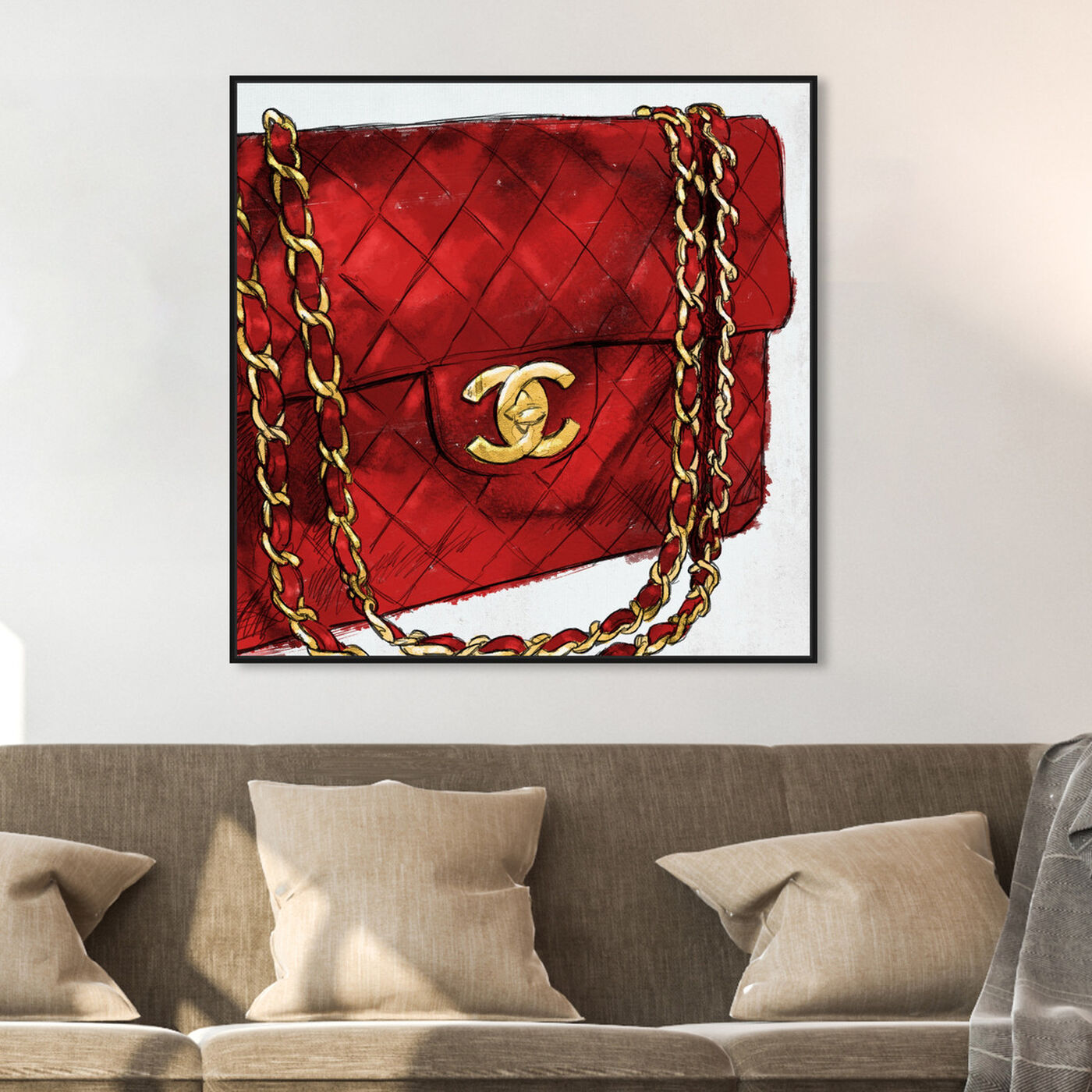Hanging view of Pride and Joy Cherry featuring fashion and glam and handbags art.