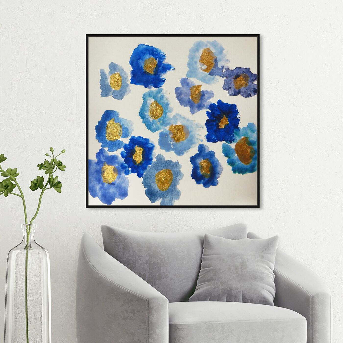 Hanging view of Ana's Garden - Signature Collection featuring floral and botanical and florals art.
