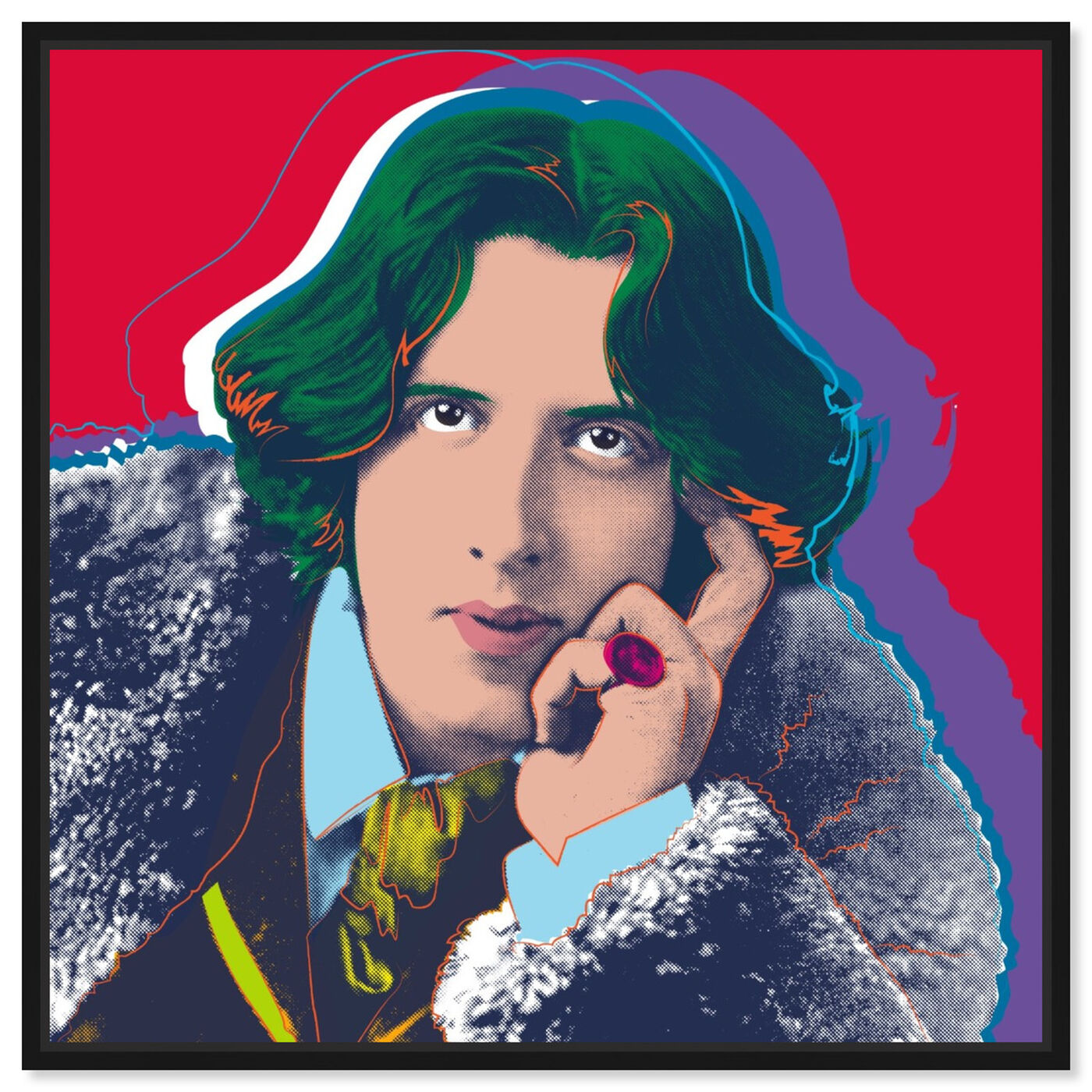 Front view of Oscar Wilde featuring people and portraits and celebrities art.